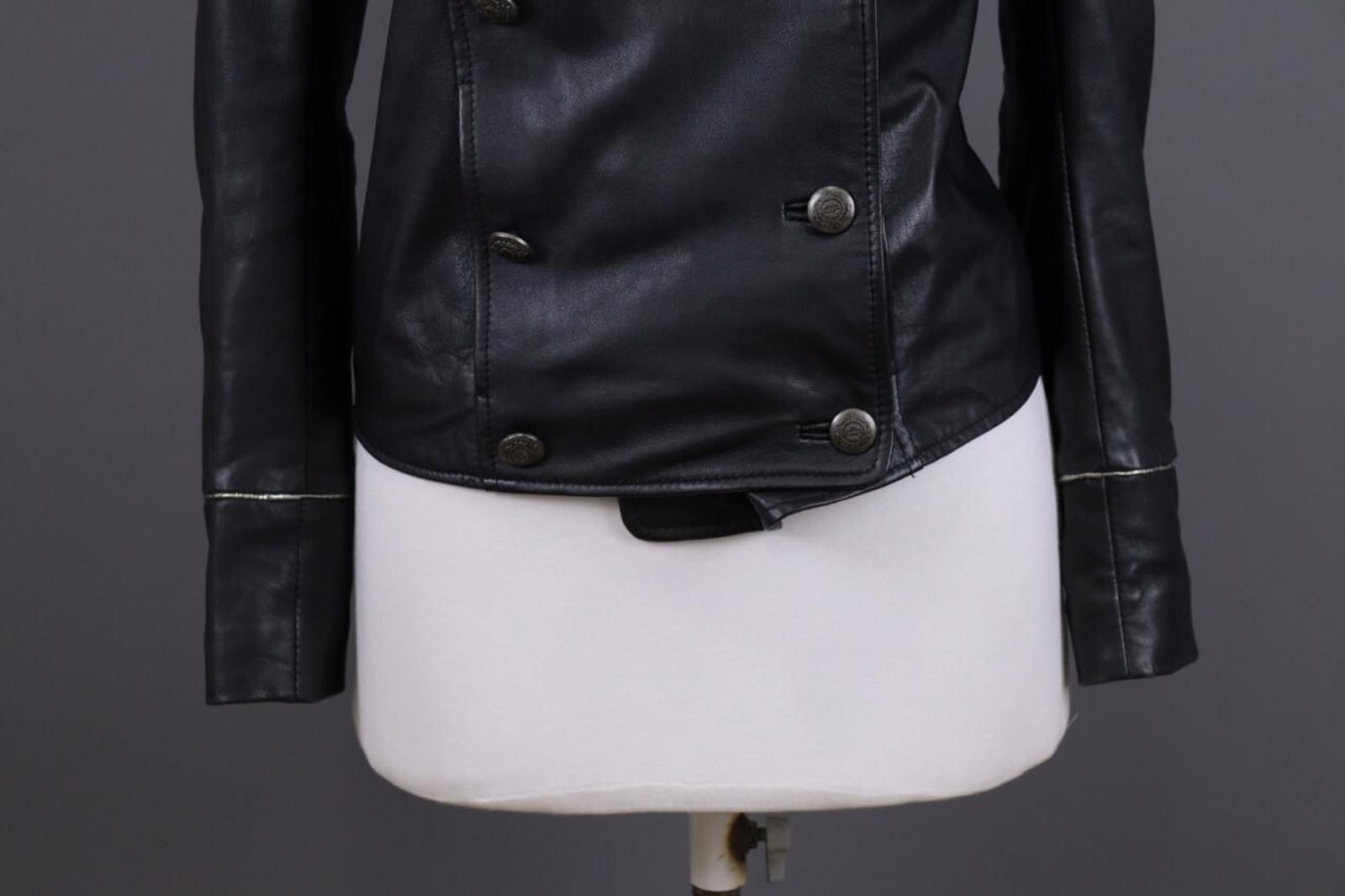 Other Maje Black Double Breast Button Leather Jacket Size 46 Size M / US 6-8 / IT 42-44 - 2 Thumbnail