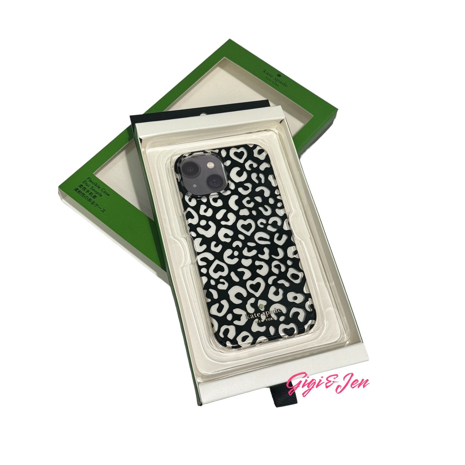 Kate Spade Kate Spade iPhone 15 Clear phone case Graphic Black Hearts Size ONE SIZE - 2 Thumbnail