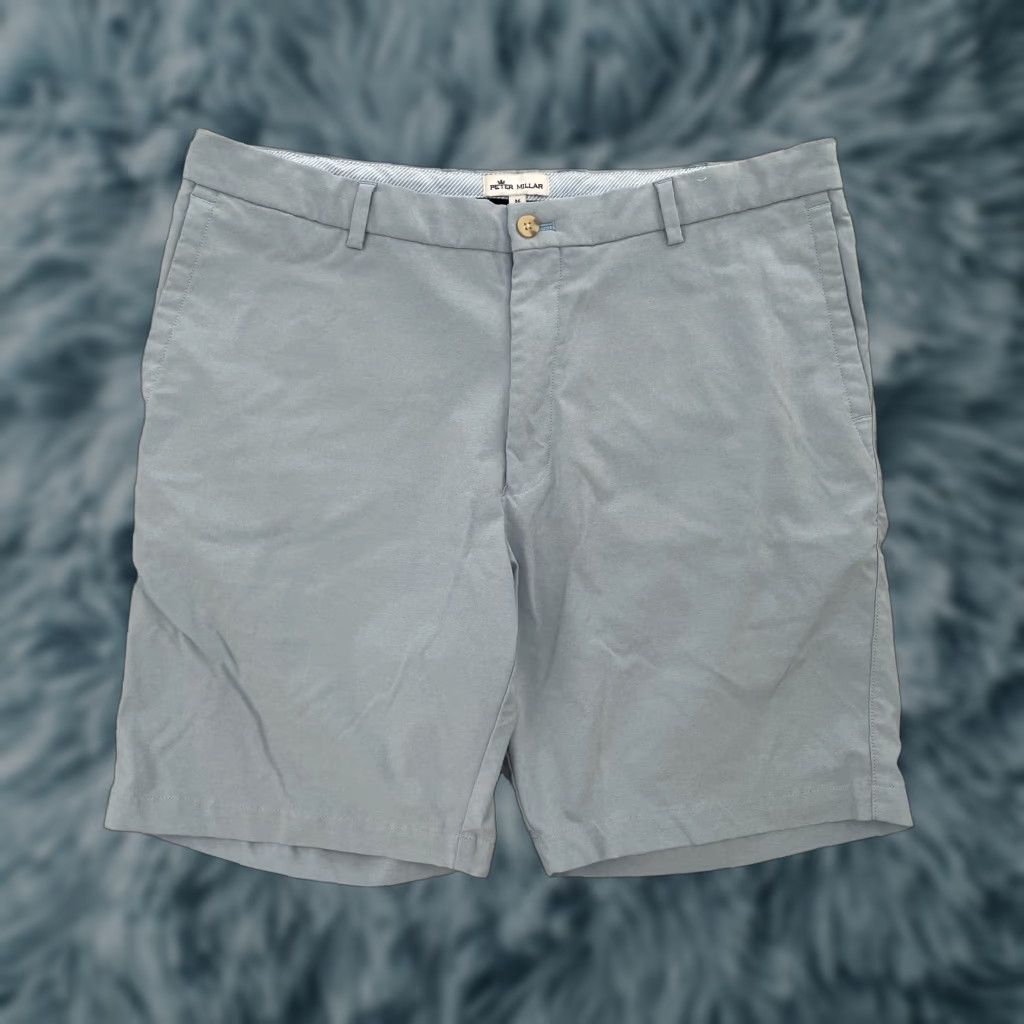 Peter Millar Peter Millar Shorts Adult 36 Blue Crown Sport Chino Golf Pockets Button Logo Men Size US 36 / EU 52 - 1 Thumbnail