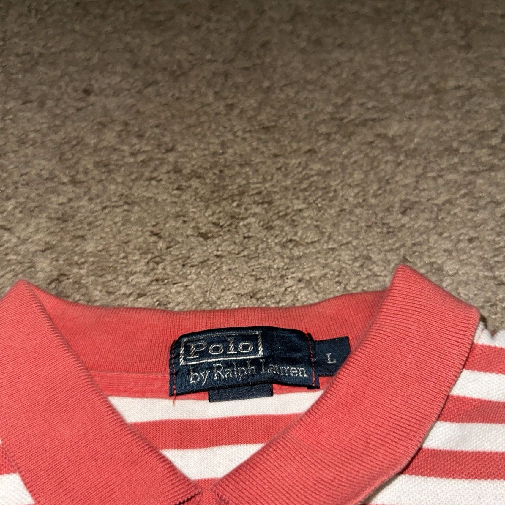 Polo Ralph Lauren VINTAGE Polo Ralph Lauren Polo Shirt Mens Large Pony Striped Collared 90s Y2K Size US L / EU 52-54 / 3 - 2 Thumbnail