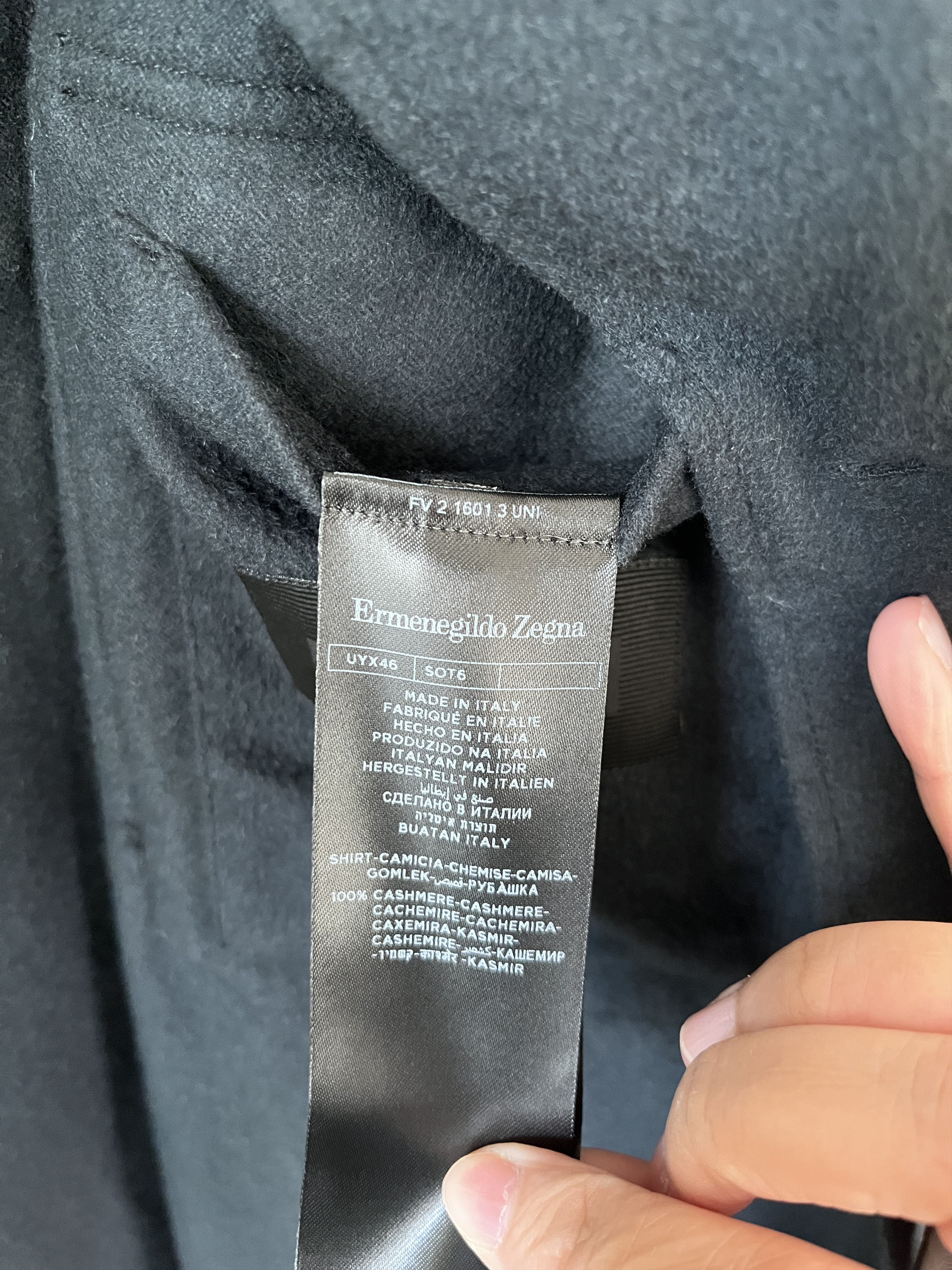 Ermenegildo Zegna 100% Cashmere Overshirt Size US XXL / EU 58 / 5 - 9 Thumbnail