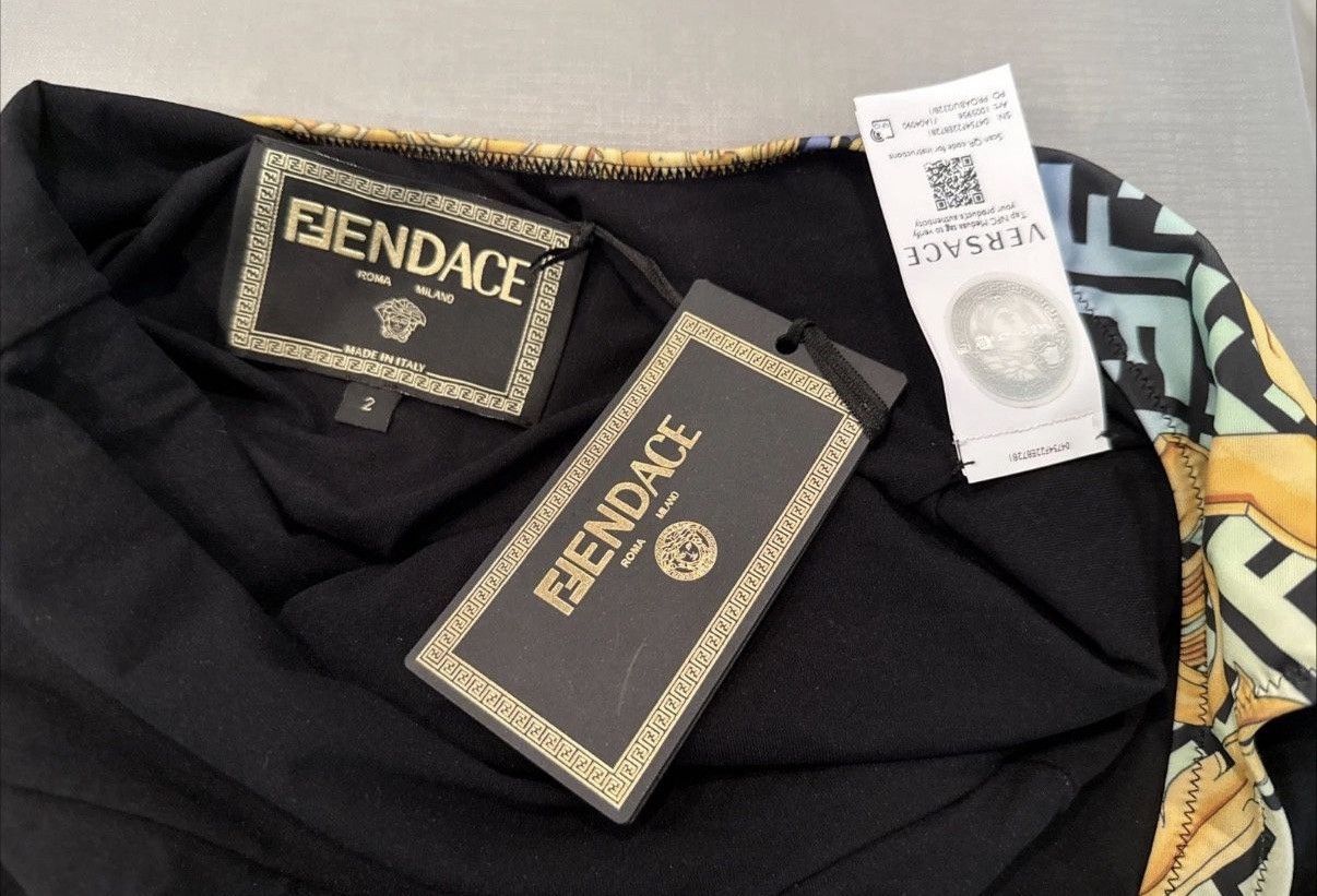 Versace Fendace Versace Fendi Baroque One-Piece Swimsuit Bodysuit XS Size XS / US 0-2 / IT 36-38 - 3 Thumbnail