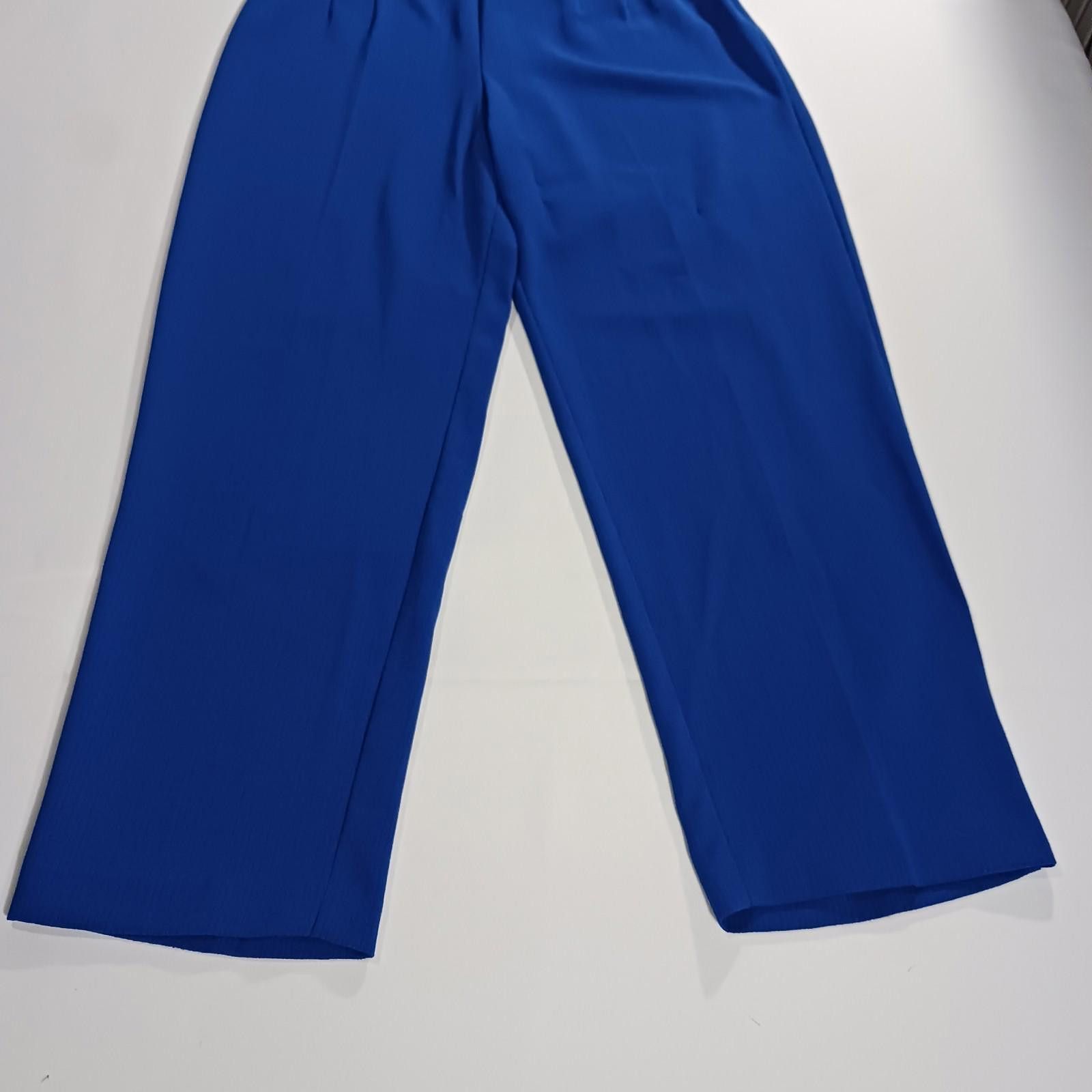 Other Sag Harbor RN#52438 Women's Blue High-Rise Pants Size 14P Size 36" / US 14 / IT 50 - 12 Thumbnail