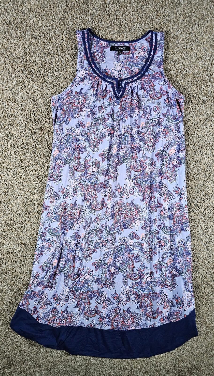 Other Ellen Tracy Small Paisley Dress Size S / US 4 / IT 40 - 1 Thumbnail