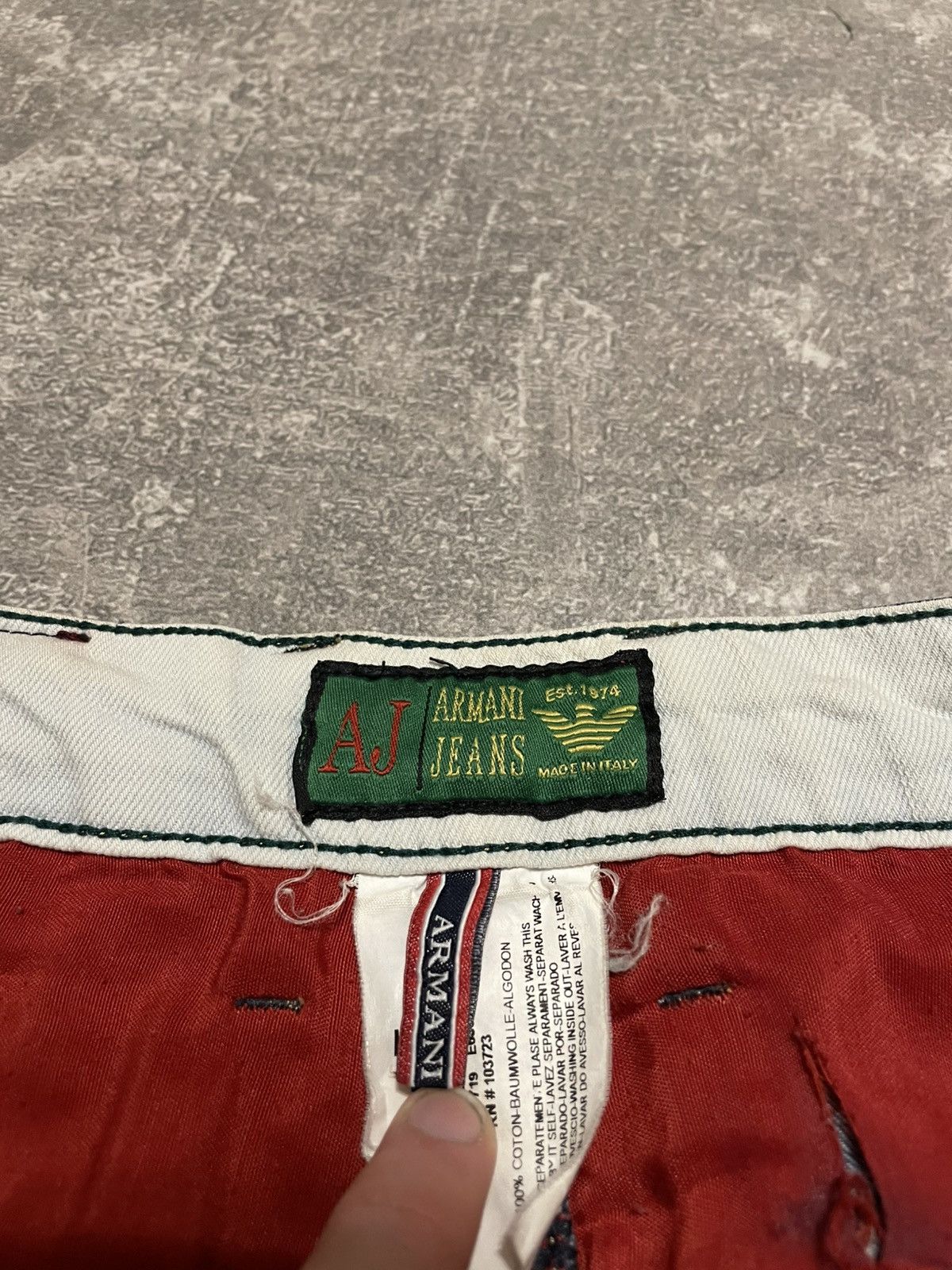 Armani × Vintage Vintage Armani Jeans Denim 33 Size Size US 33 - 21 Thumbnail