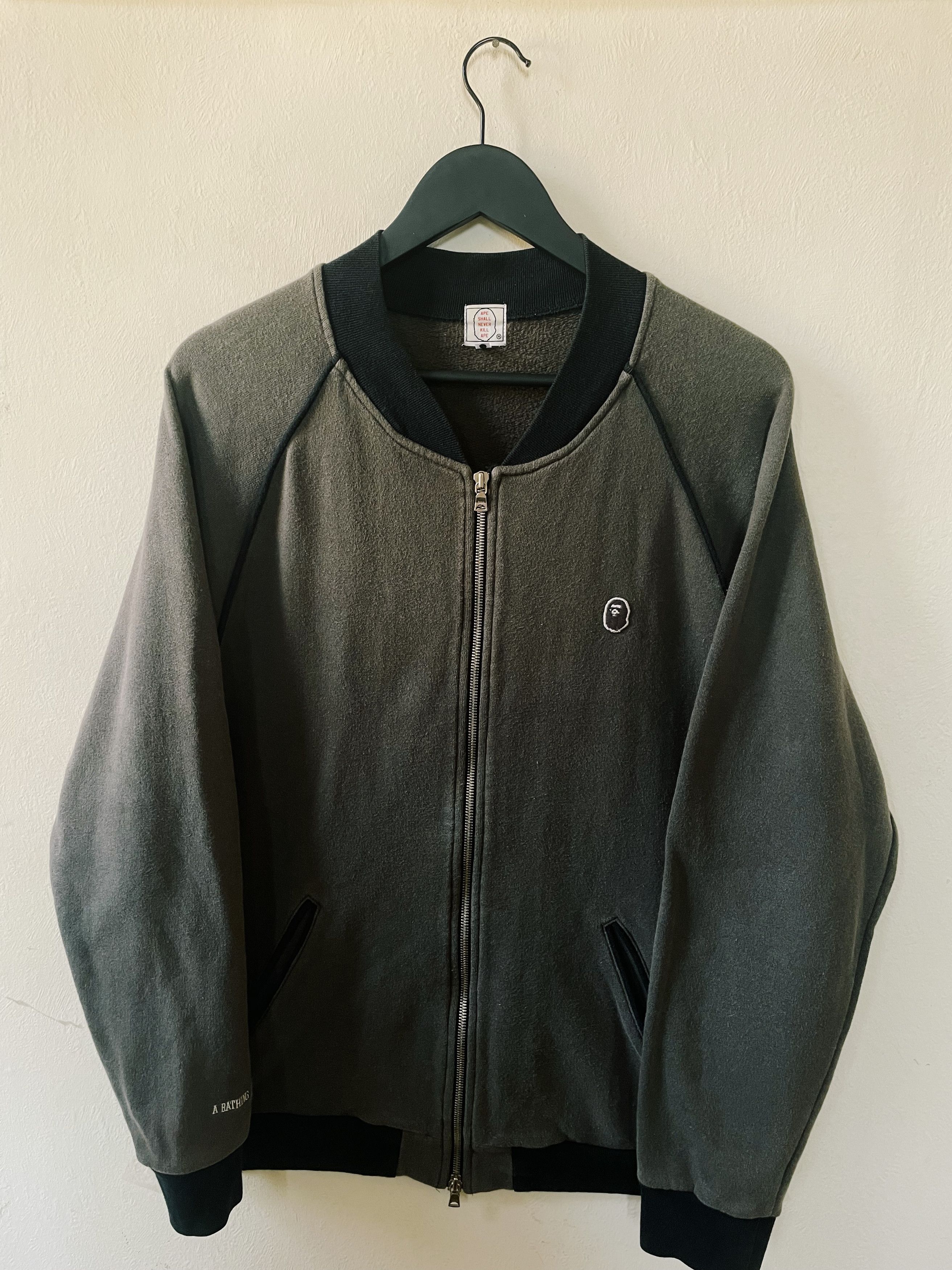 Bape × Nigo × Vintage Vintage Y2K Bape A Bathing Ape Head One Point Cotton Bomber Size US M / EU 48-50 / 2 - 1 Thumbnail