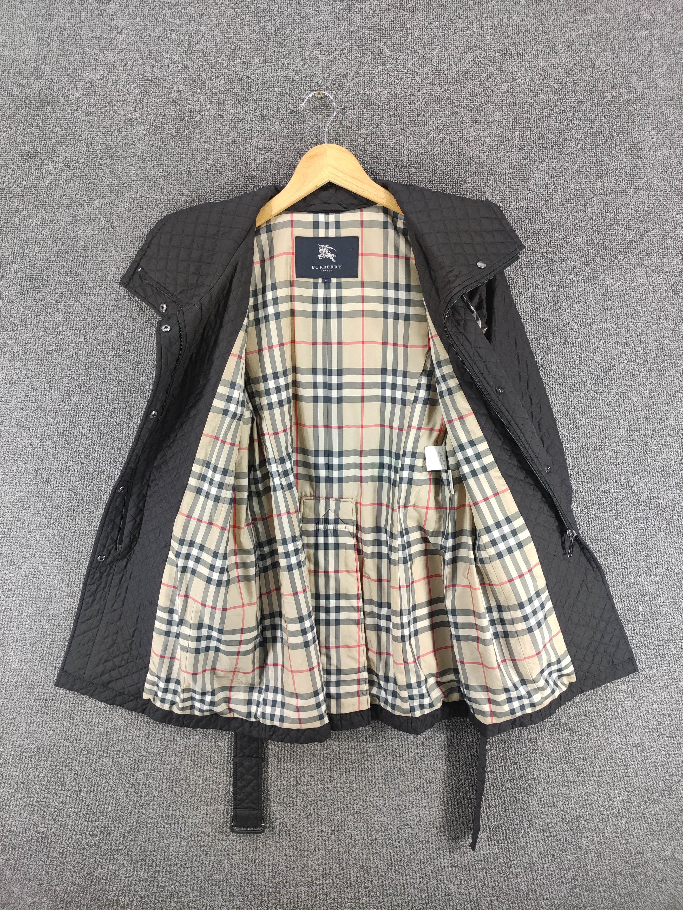 Burberry Vintage Burberry London Quilted Belted Jacket Zipper Size XS / US 0-2 / IT 36-38 - 9 Thumbnail