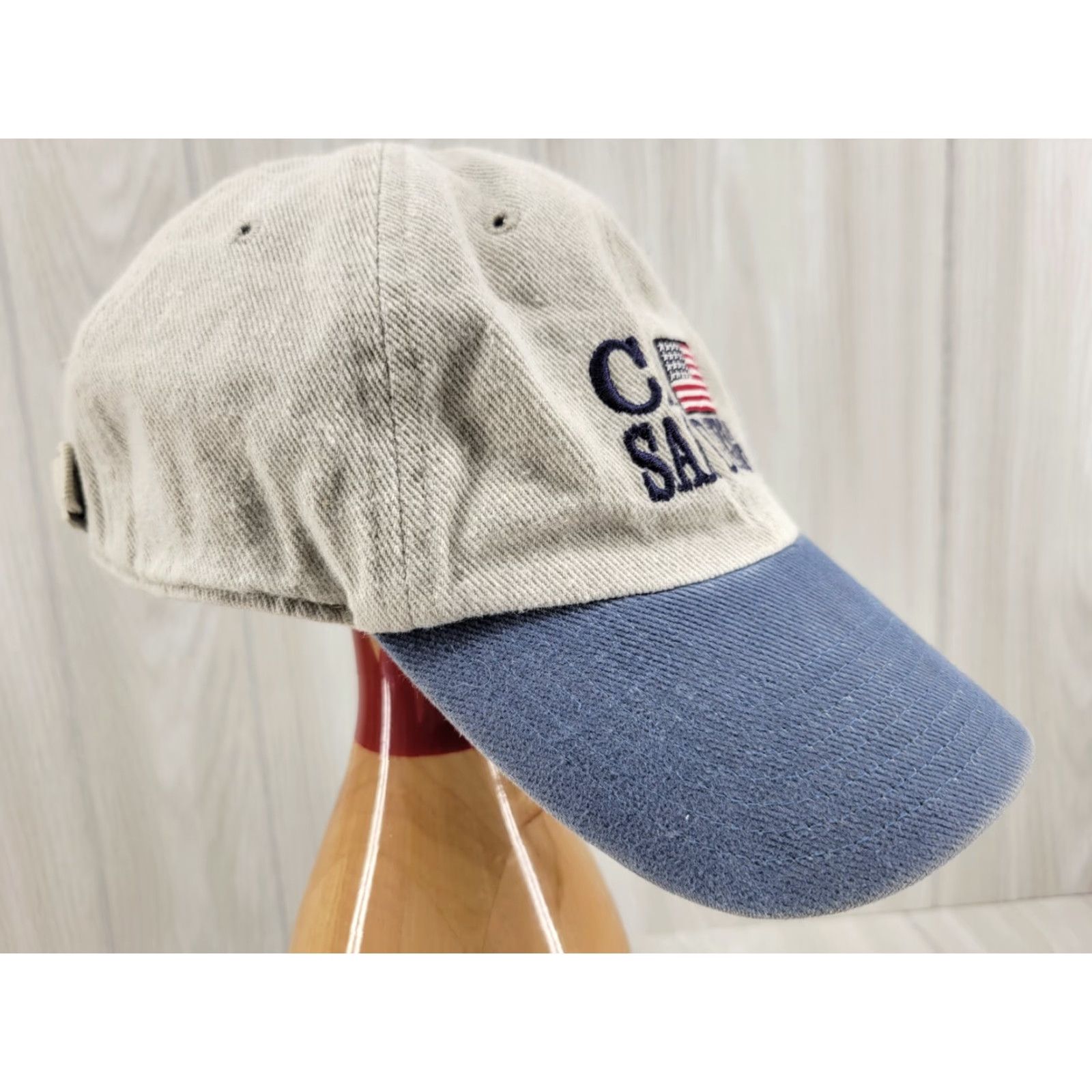 Vintage VINTAGE San Diego CA Cap Adult Adjustable Embroidered Hat USA Flag Cotton Unisex Adults Khaki Baseball Cap USA USA Flag Cap Size ONE SIZE - 4 Thumbnail