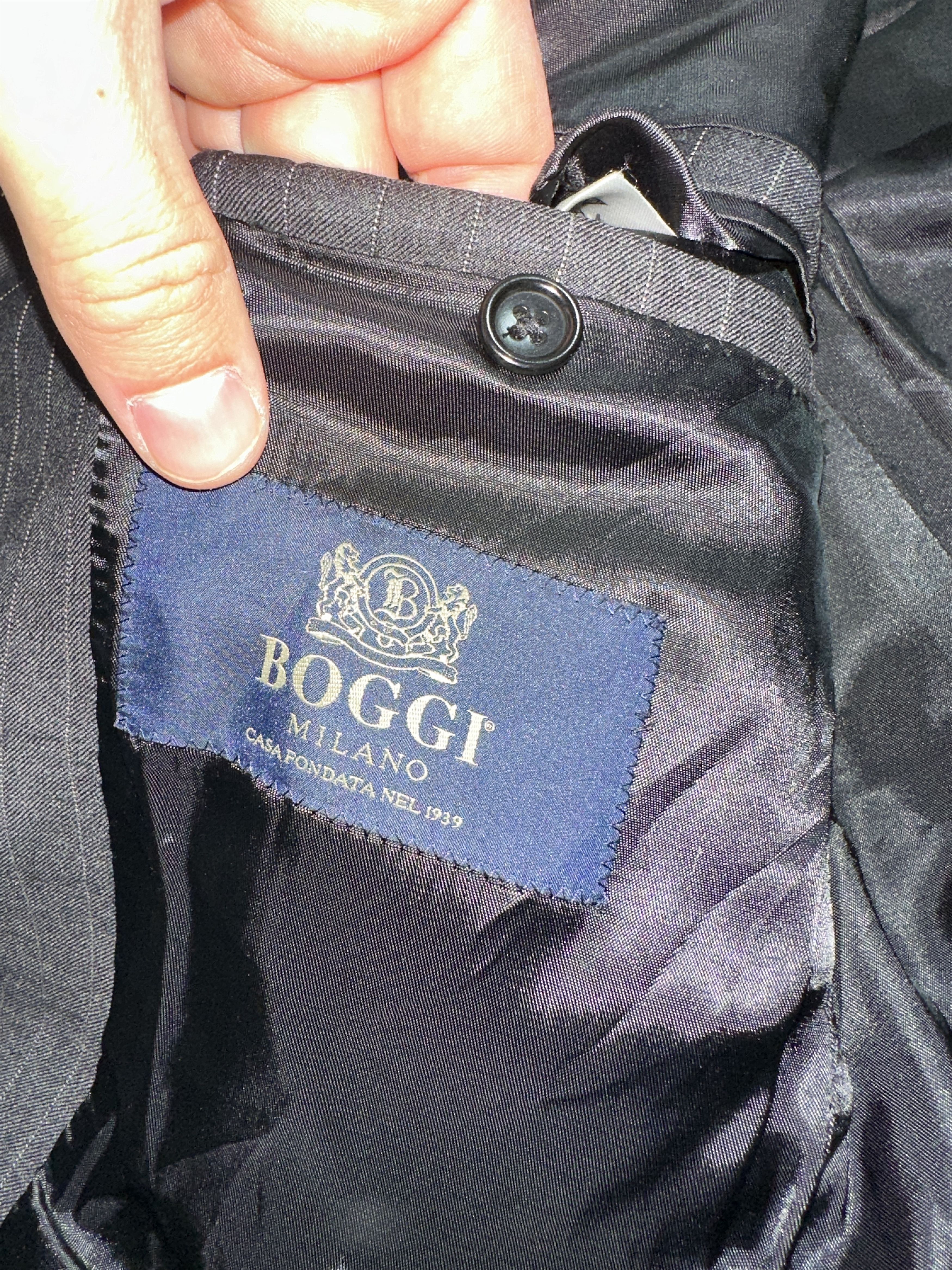 Boggi Boggi Milano Super 120s Wool Tailored Blazer Jacket 48IT Size 48R - 3 Thumbnail