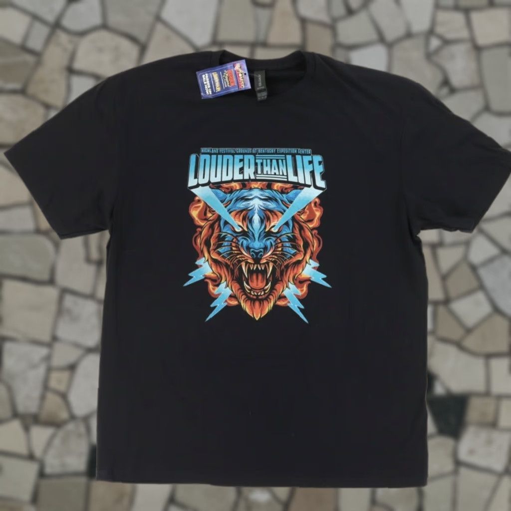 Gildan Gildan Louder Than Life 2023 Solid T-Shirt Black Men's XL Shirt Mens XL Black Louder Than Life 2023 Solid T-Shirt Gildan Size US XL / EU 56 / 4 - 1 Thumbnail