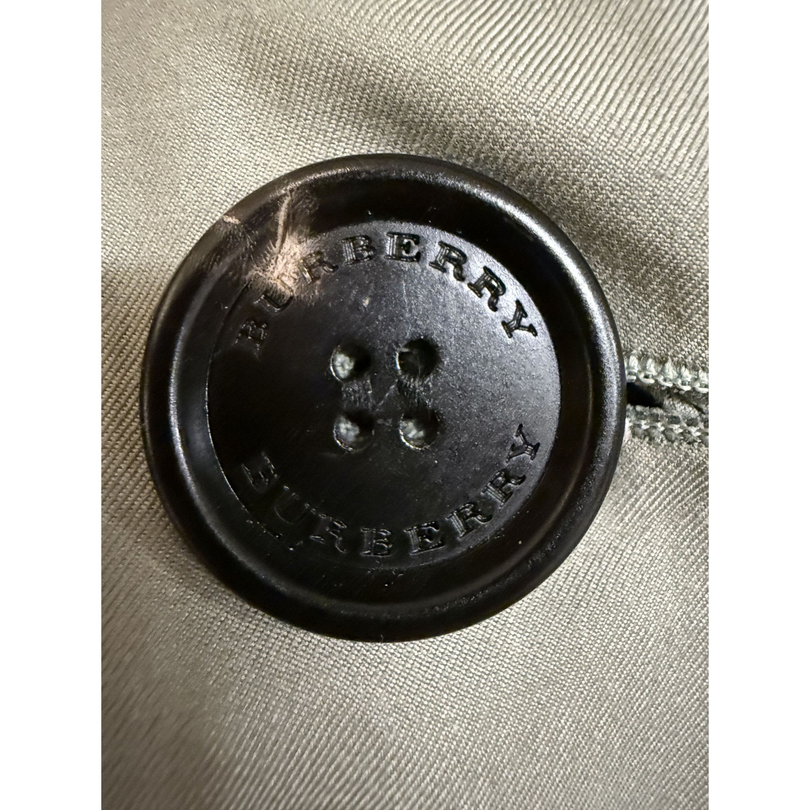 Burberry Burberry Beige Cotton Trench Coat With Button Closure & Belt Size US XS / EU 42 / 0 - 17 Thumbnail