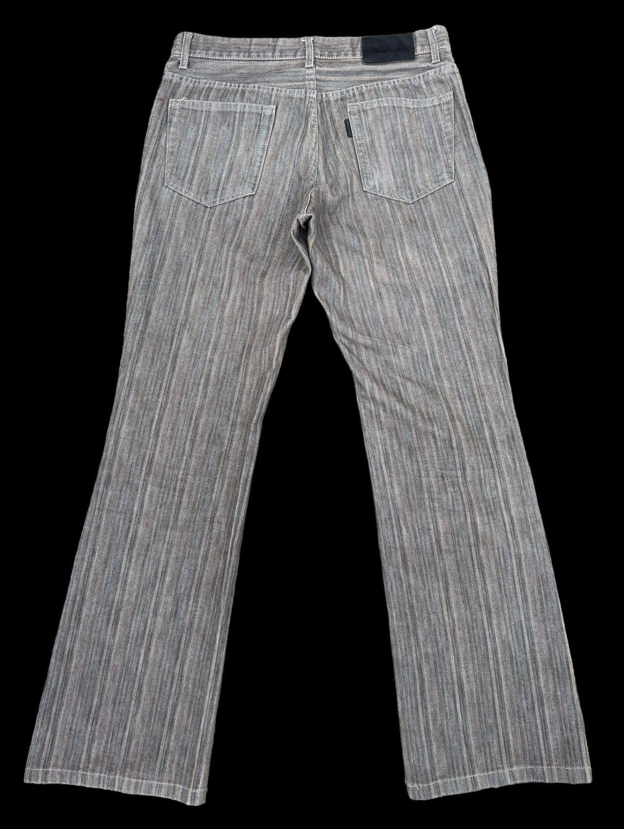 Tete Homme TETE HOMME Japan Stretchable Striped Flare Jeans Size US 30 / EU 46 - 2 Thumbnail