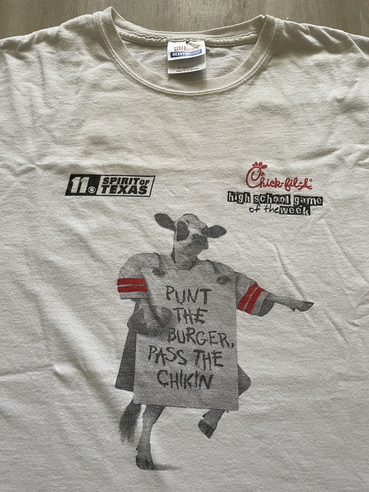 Vintage Vintage Chik Fil A Houston Texas Cow Tee Sz XL Size US XL / EU 56 / 4 - 1 Thumbnail