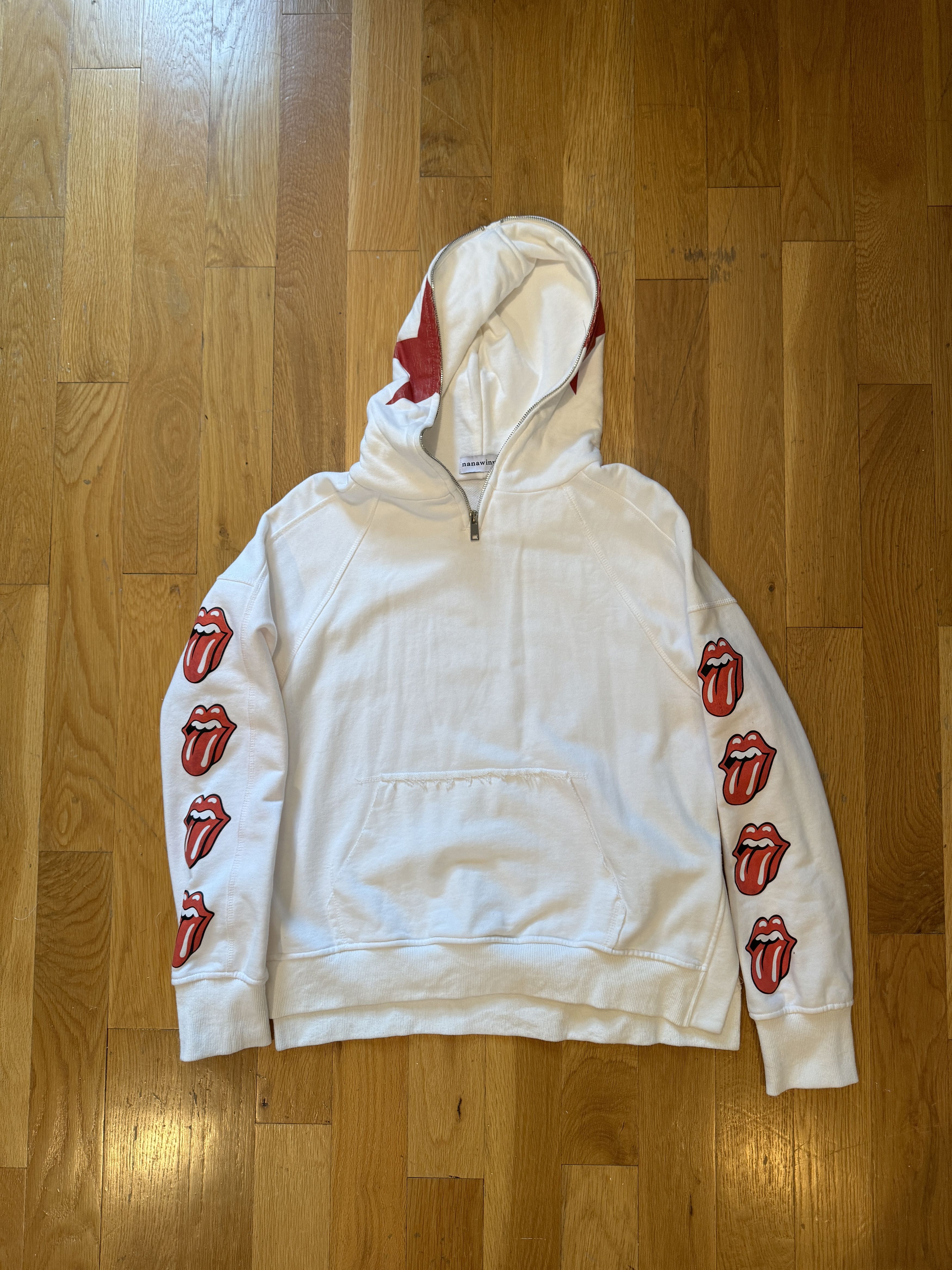 Japanese Brand × The Rolling Stones Rolling Stones Hoodie Size US M / EU 48-50 / 2 - 2 Thumbnail