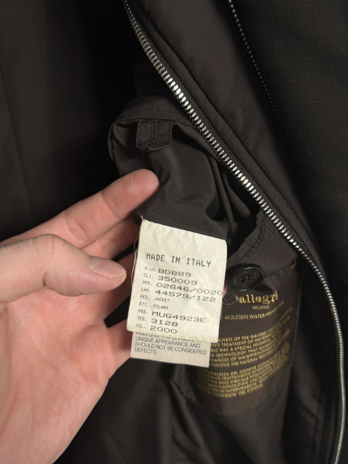 Allegri Mens Allegri Cotton Coat Jacket With Lining Size US L / EU 52-54 / 3 - 22 Thumbnail