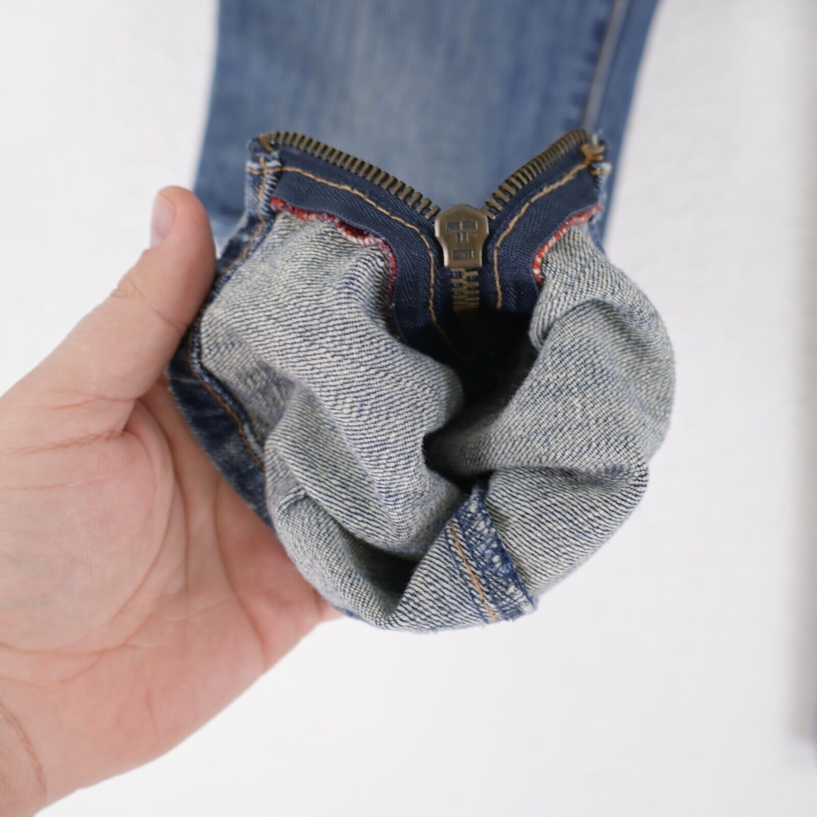 Gap Gap 1969 Stone Wash Blue Jeans Zip Up Ankle 4R 31/28 Low Ris Size 31" - 3 Thumbnail