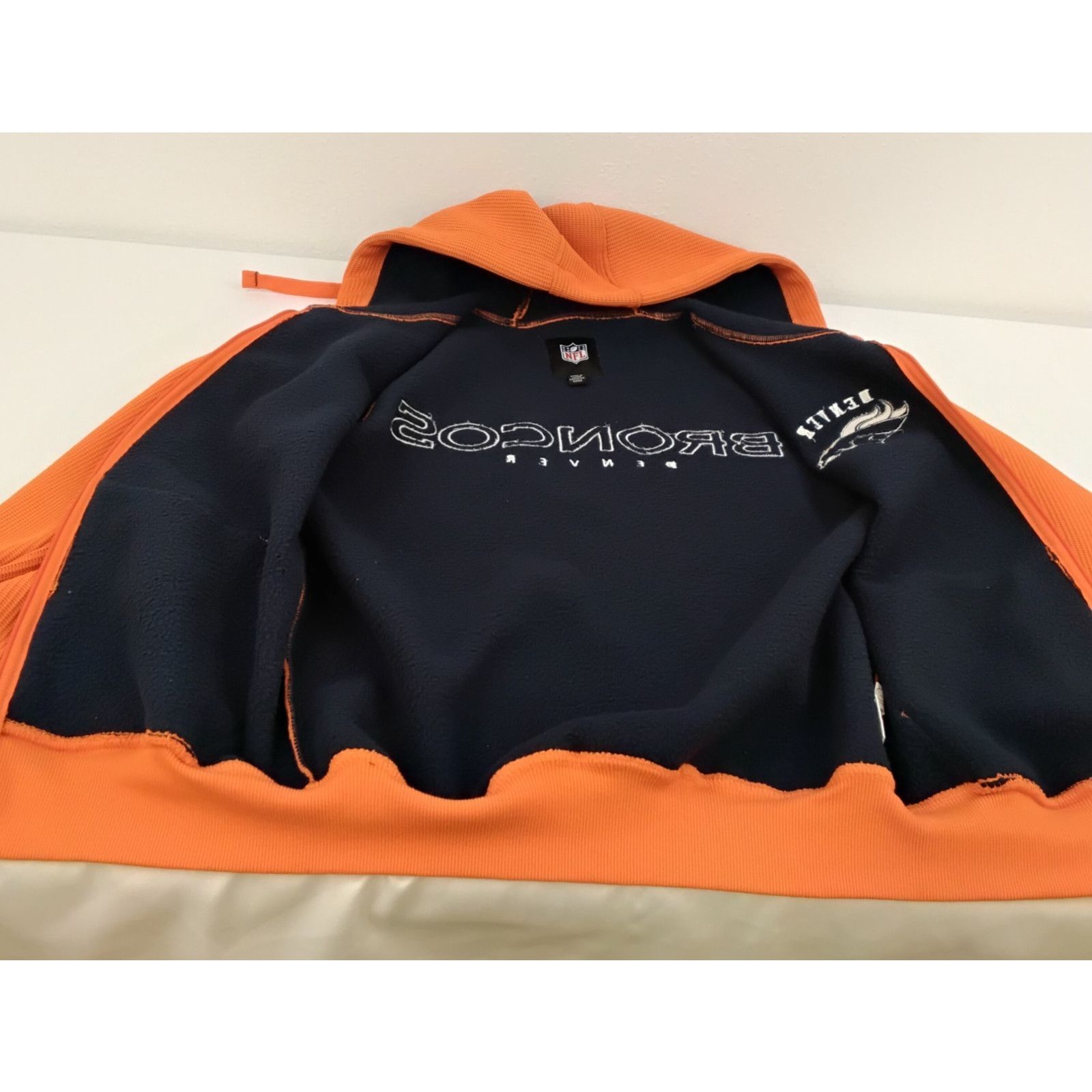 NFL NFL Denver Broncos Hoodie Men's Small Orange Full Zip Size US S / EU 44-46 / 1 - 5 Thumbnail