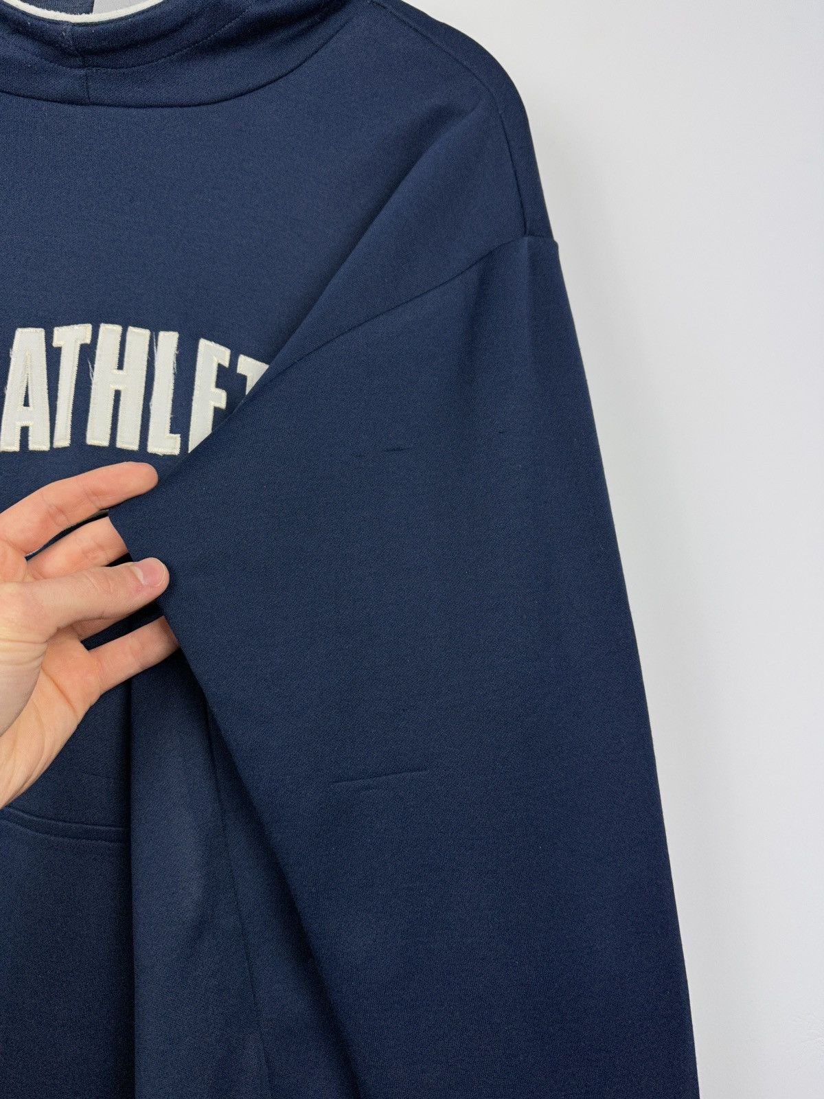 Nike × Vintage Vintage Y2K Nike Athletic Embroidery Logo Distressed Hoodie Size US S / EU 44-46 / 1 - 7 Thumbnail