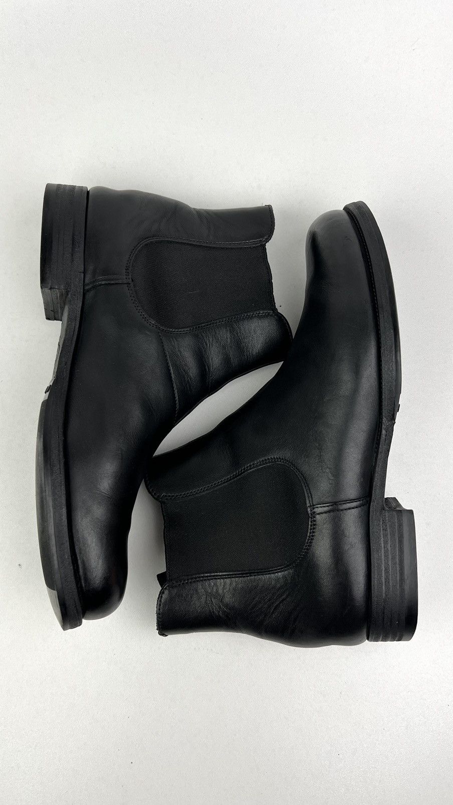 Prada PRADA MILANO Boots Chelsea Leather Shoes Handmade Black Mens Size US 7 / EU 40 - 11 Thumbnail