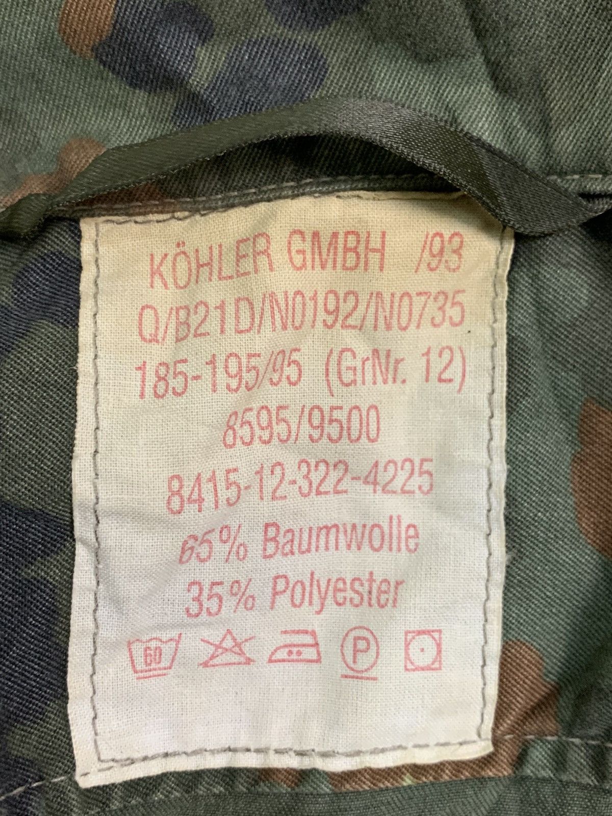 Other Rare Vintage Germany Army Surplus Flecktarn Field shirt Size US M / EU 48-50 / 2 - 4 Thumbnail
