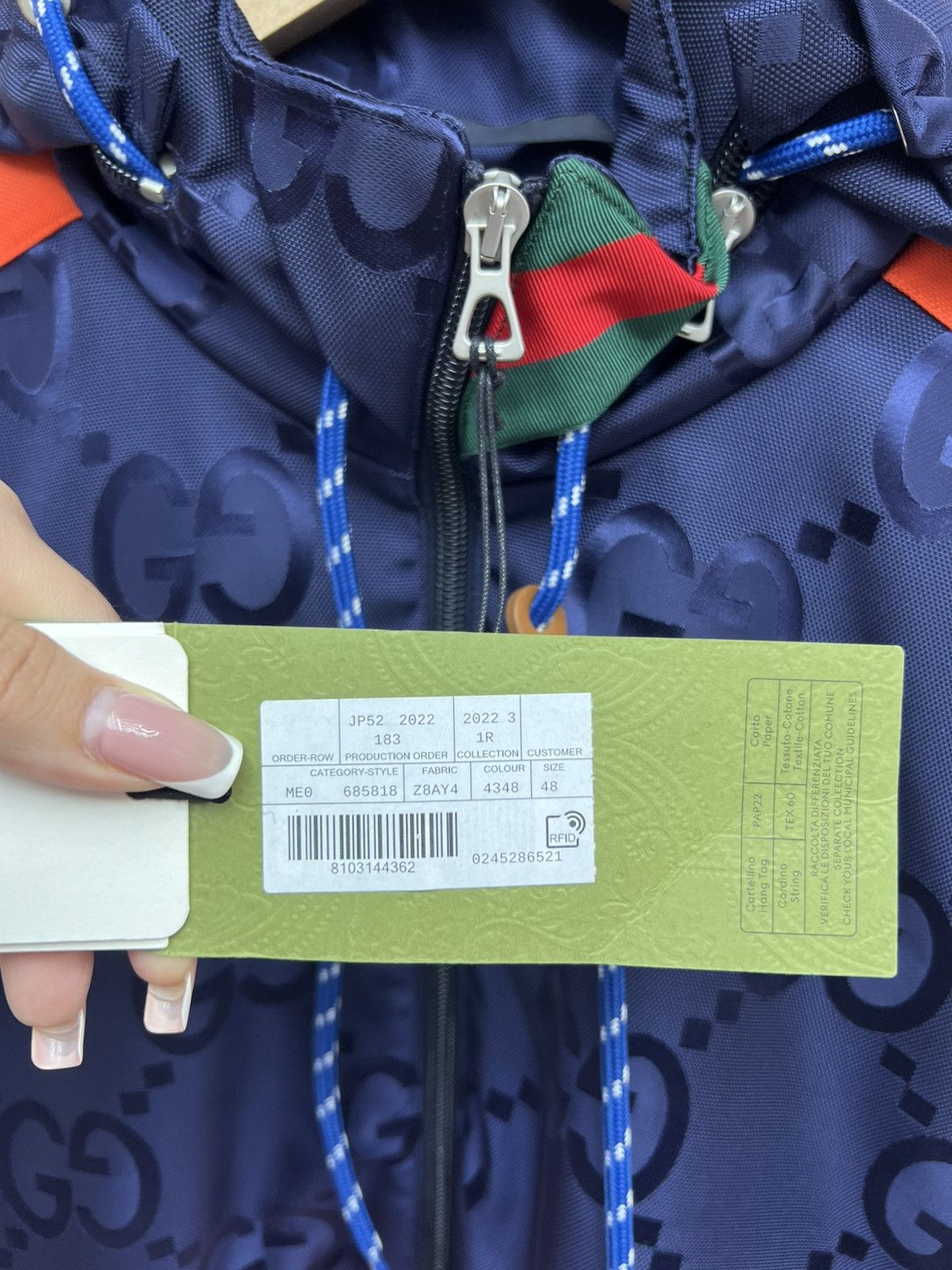 Gucci Gucci Nylon Monogram Hoodie Size US XL / EU 56 / 4 - 5 Thumbnail