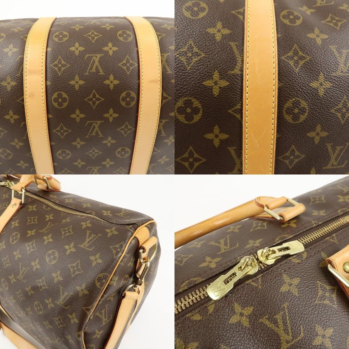 Louis Vuitton Louis Vuitton Monogram Keepall 55 Bandouliere Duffle Bag Size ONE SIZE - 6 Thumbnail