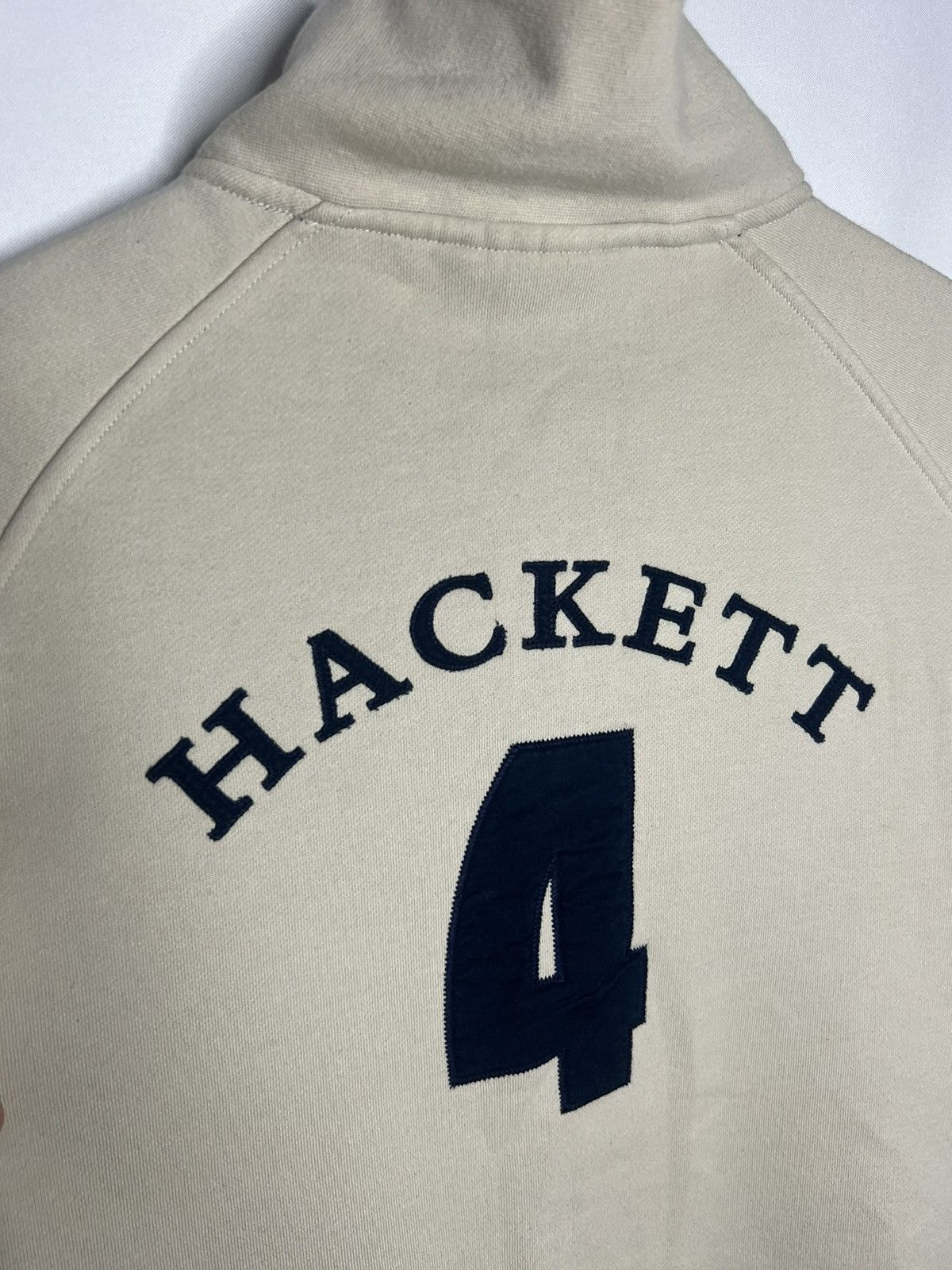 Hackett × Vintage 🔥Vintage Hackett #4 Big Logo Full Zip Pullover Sweatshirt🔥 Size US L / EU 52-54 / 3 - 9 Thumbnail