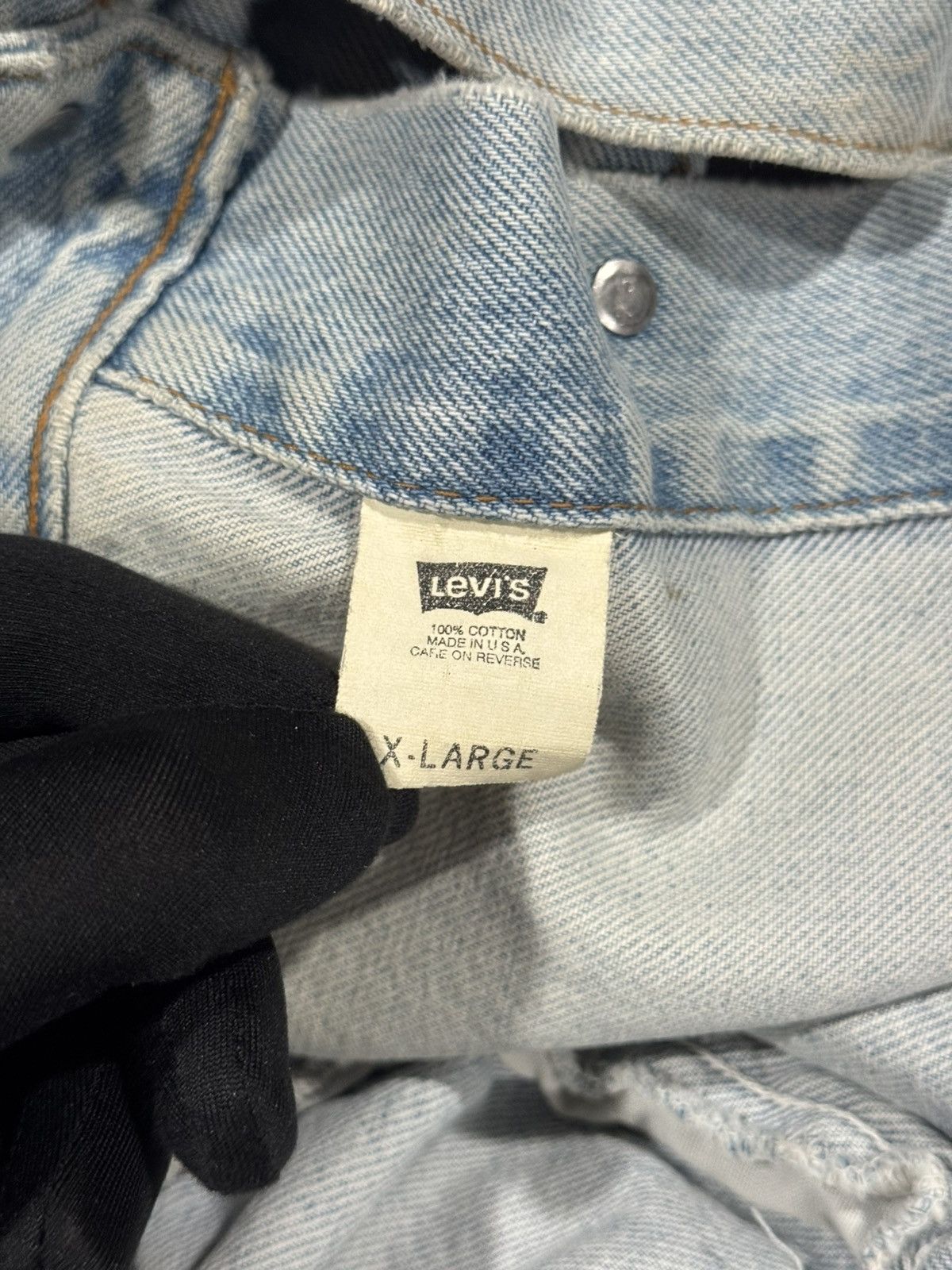 Levi's 1992 Vintage Levi’s Faded Distressed Trucker Denim Jacket XL Size US XL / EU 56 / 4 - 10 Thumbnail