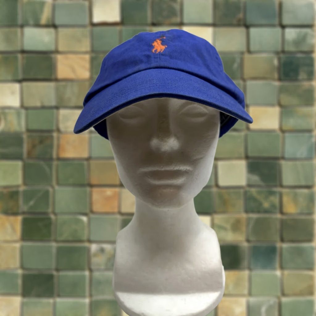 Polo Ralph Lauren Polo Ralph Lauren Hat Cap Blue Leather Strap Back Pony Embroidered Logo Dad Casual Mens Size US M / EU 48-50 / 2 - 1 Thumbnail