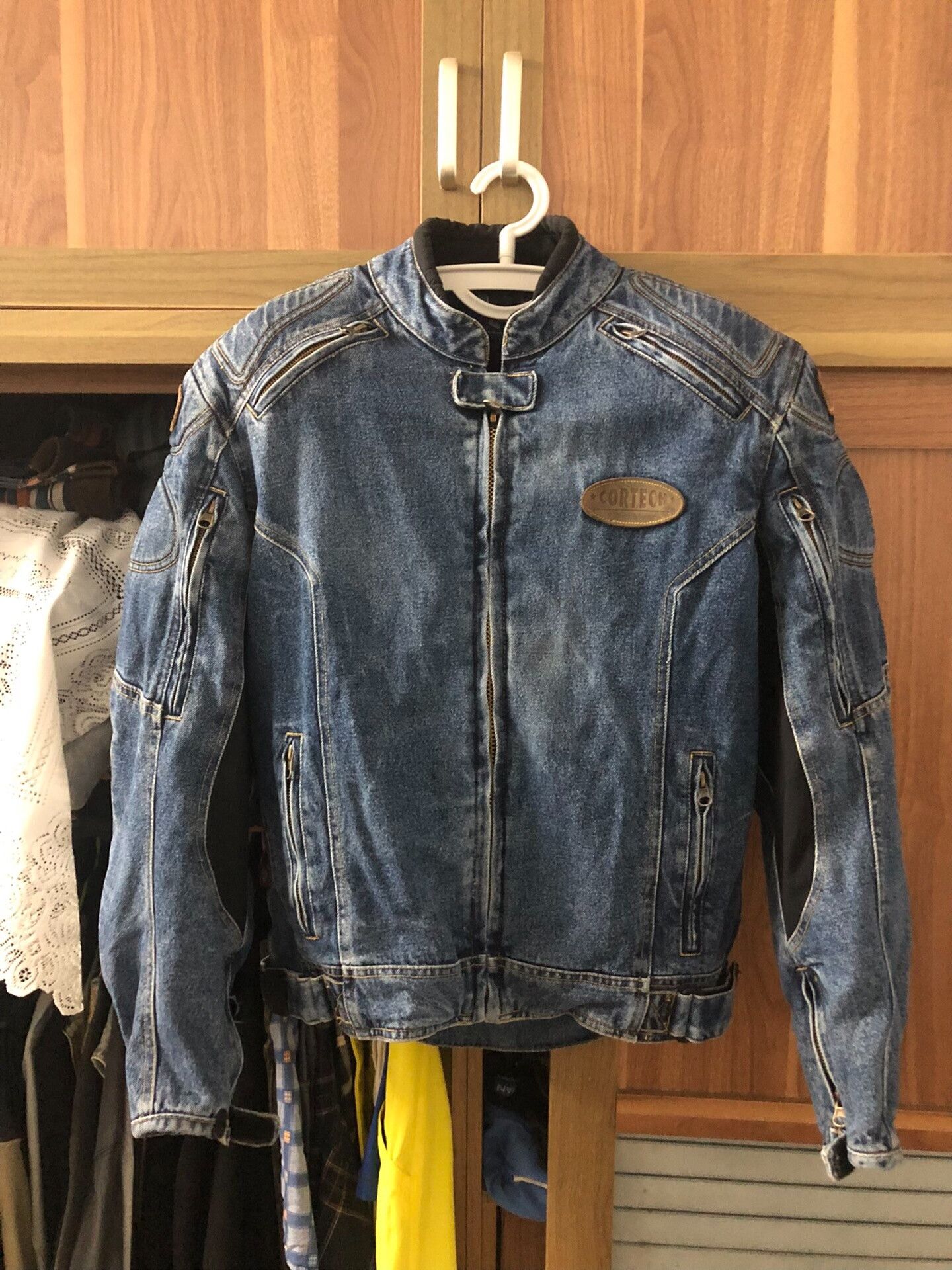 Vintage vintage motorcycle denim jacket from 90s Size US M / EU 48-50 / 2 - 1 Thumbnail
