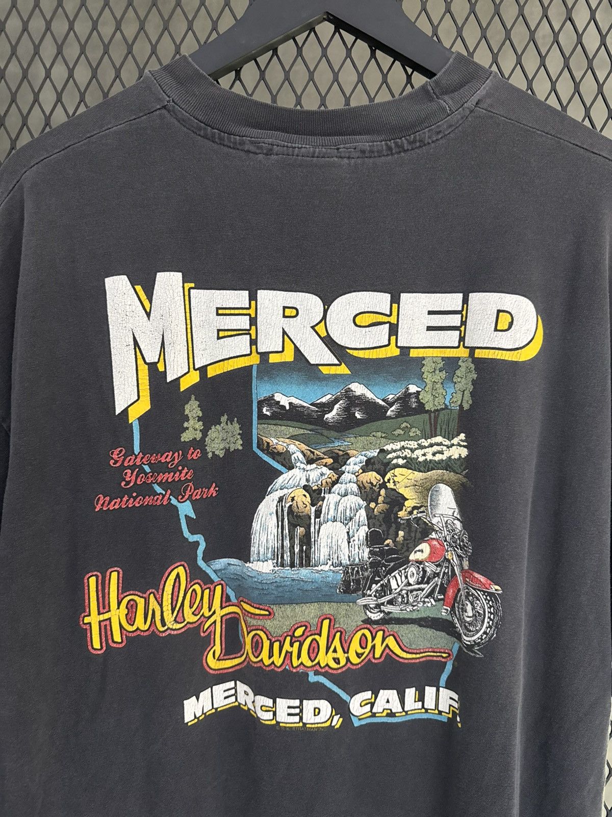 Harley Davidson Vintage 1993 Harley Davidson Fear Not Tee Size US XXL / EU 58 / 5 - 6 Thumbnail