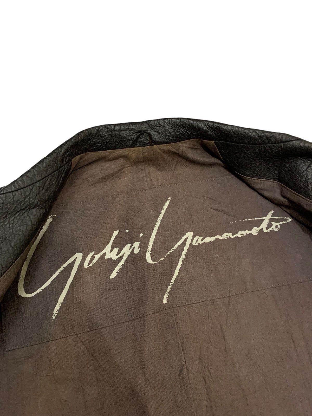 Yohji Yamamoto 🔥RARE VTG AW82 YOHJI YAMAMOTO CAPYBARA LEATHER JACKET Size US M / EU 48-50 / 2 - 9 Thumbnail