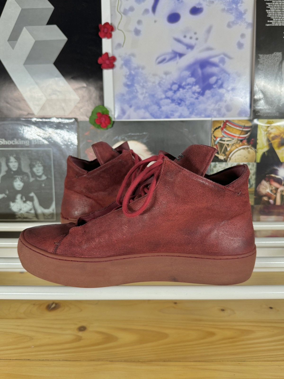 The Last Conspiracy Reverse Leather High Top Shoes Size US 10 / EU 43 - 7 Thumbnail
