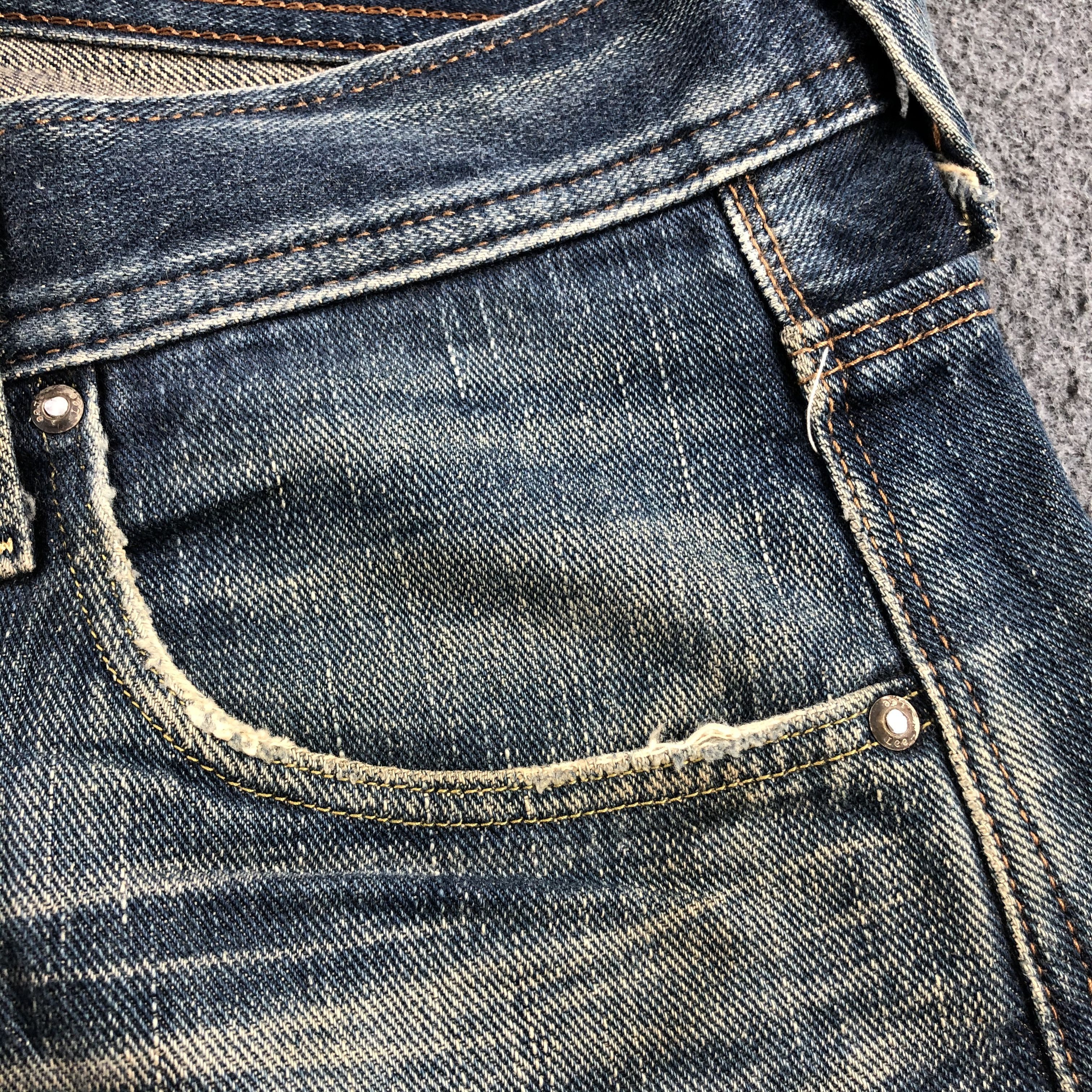 Lee Vintage Blue Wash Lee Jeans-J1907 Size US 32 / EU 48 - 10 Thumbnail