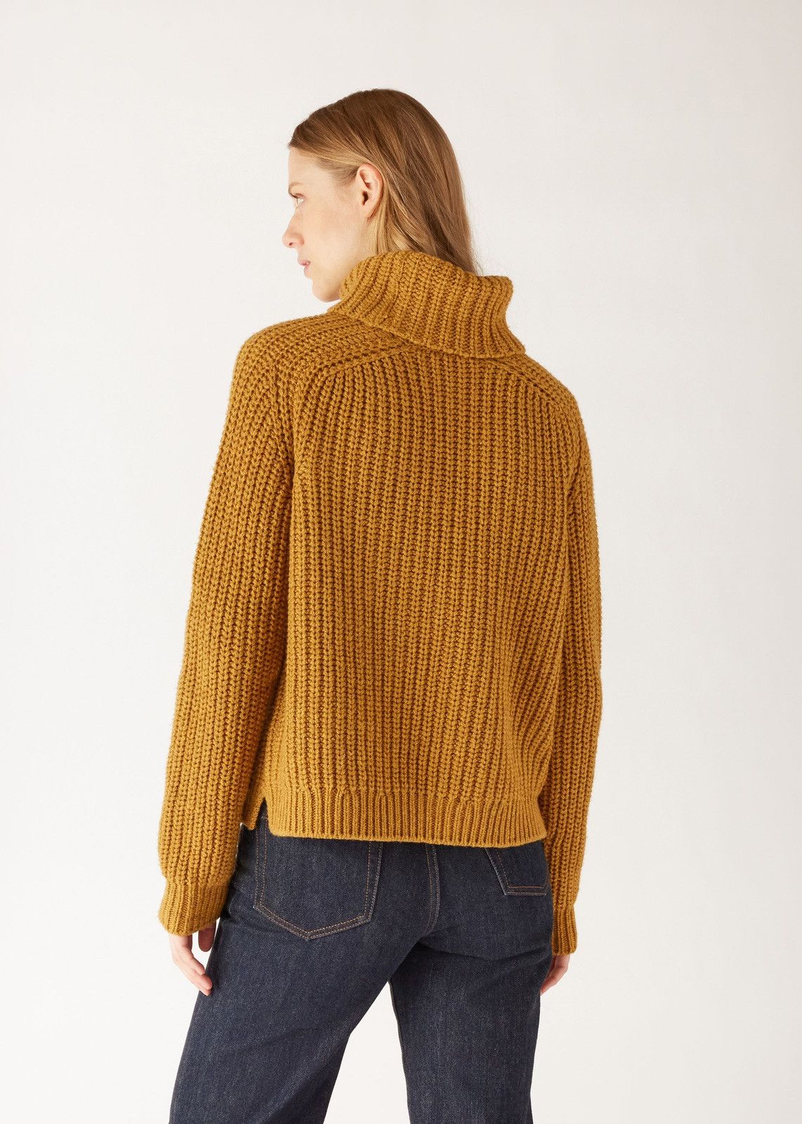 Loro Piana o1srvl11e0125 Davenport Turtleneck Sweater in Mustard Yellow Size S / US 4 / IT 40 - 2 Thumbnail