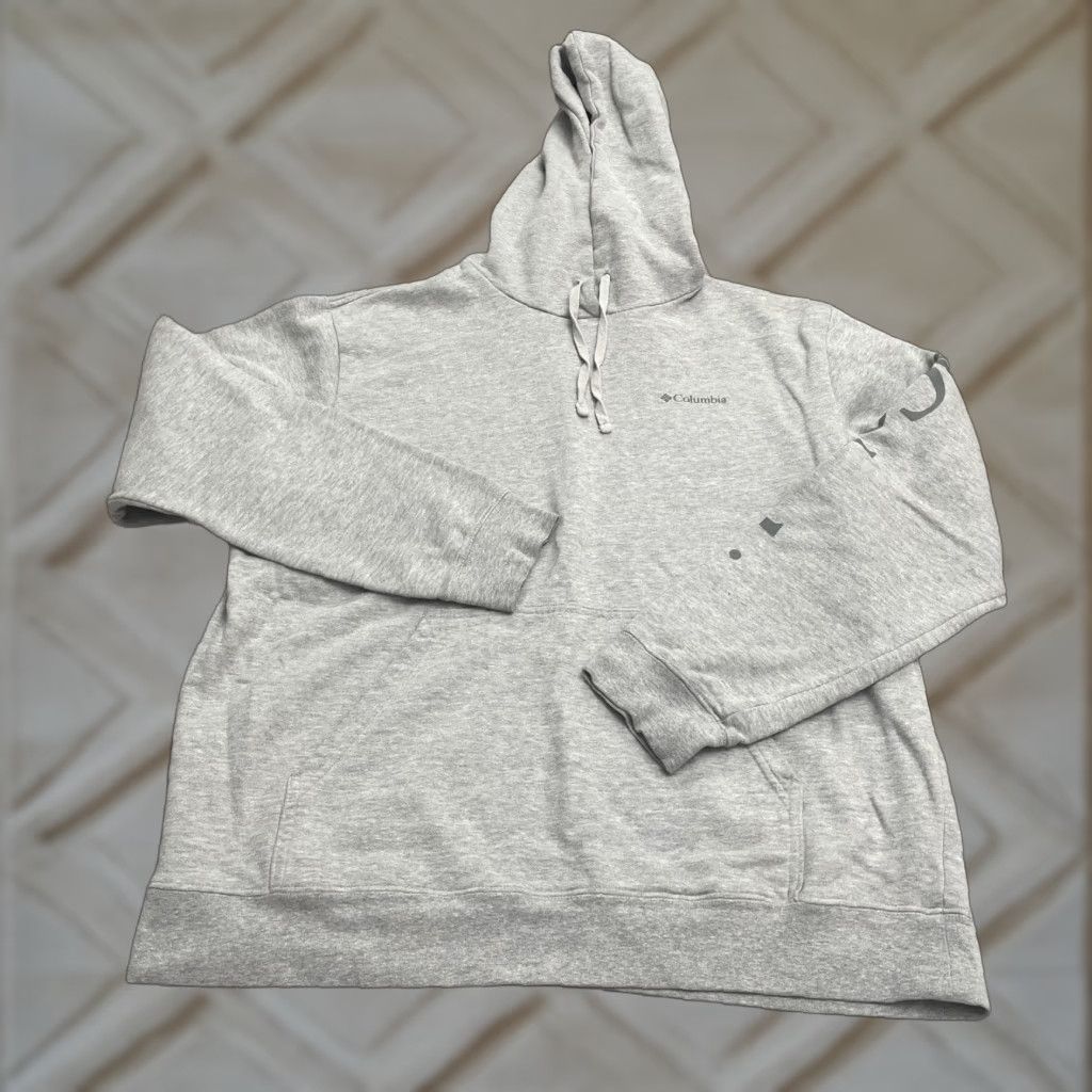 Vintage Columbia Hoodie Pullover Sweatshirt Men Large Gray Fleece Outdoor with Pockets Size US M / EU 48-50 / 2 - 1 Thumbnail