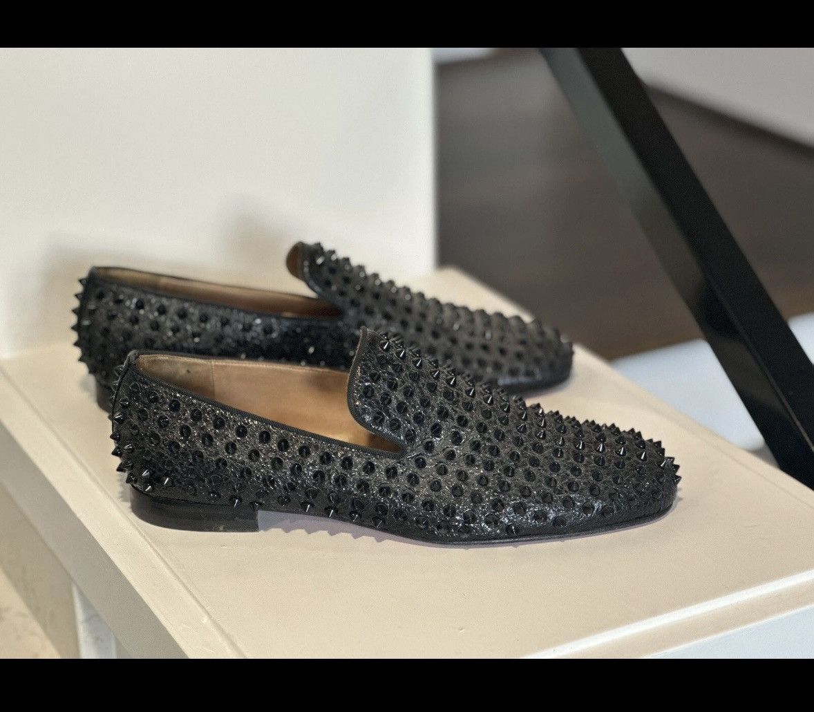 Christian Louboutin Christian Louboutin ROLLERBOY SPIKES FLAT Calf Loafers 44.5 Size US 11.5 / EU 44-45 - 8 Thumbnail