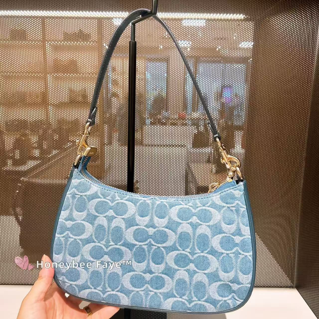 Coach Teri Shoulder Bag In Signature Denim CDQ56 Size ONE SIZE - 3 Thumbnail