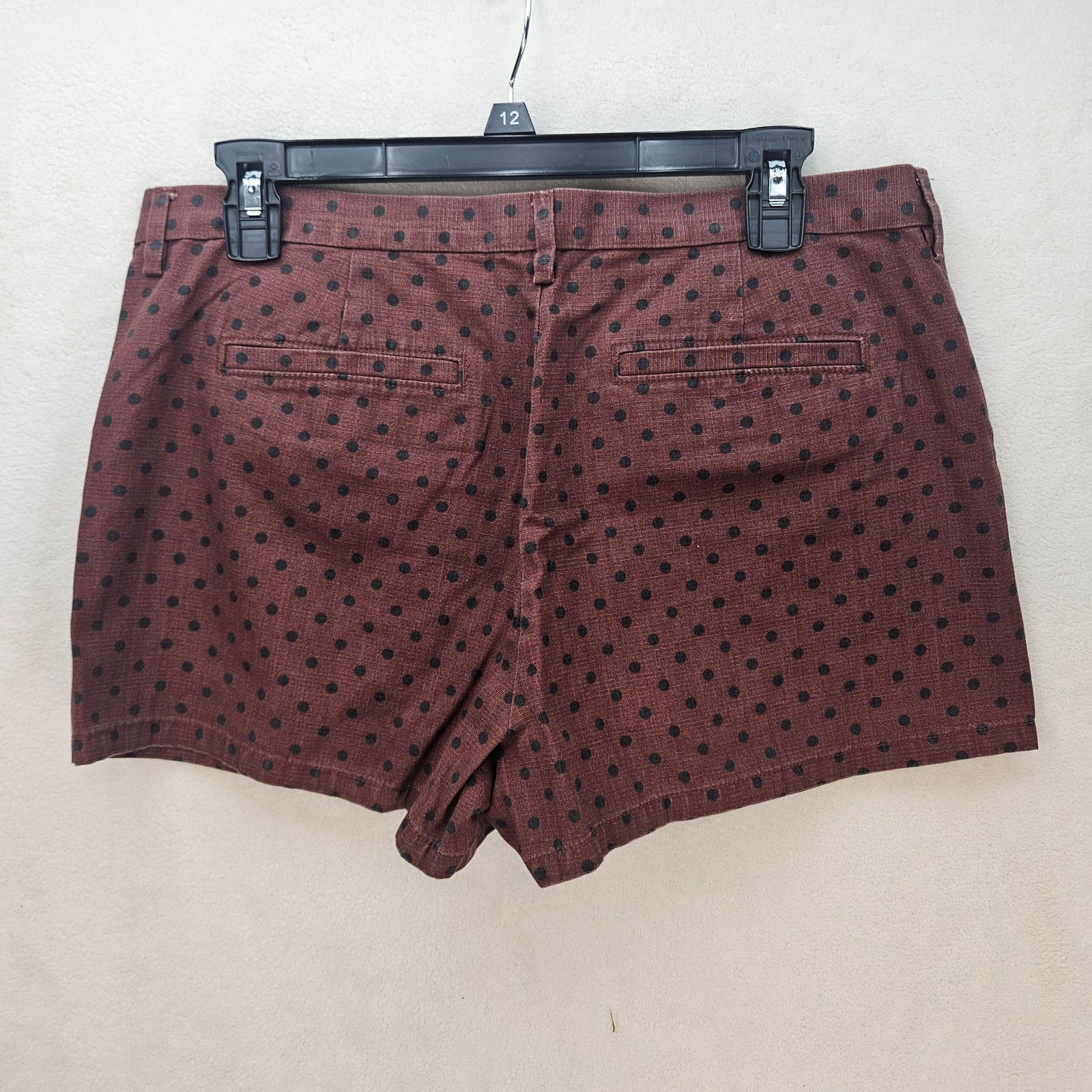 Madewell MADEWELL WOMEN'S 10 CARAMEL BROWN POLKADOT SHORTS Size 32" / US 10 / IT 46 - 5 Thumbnail