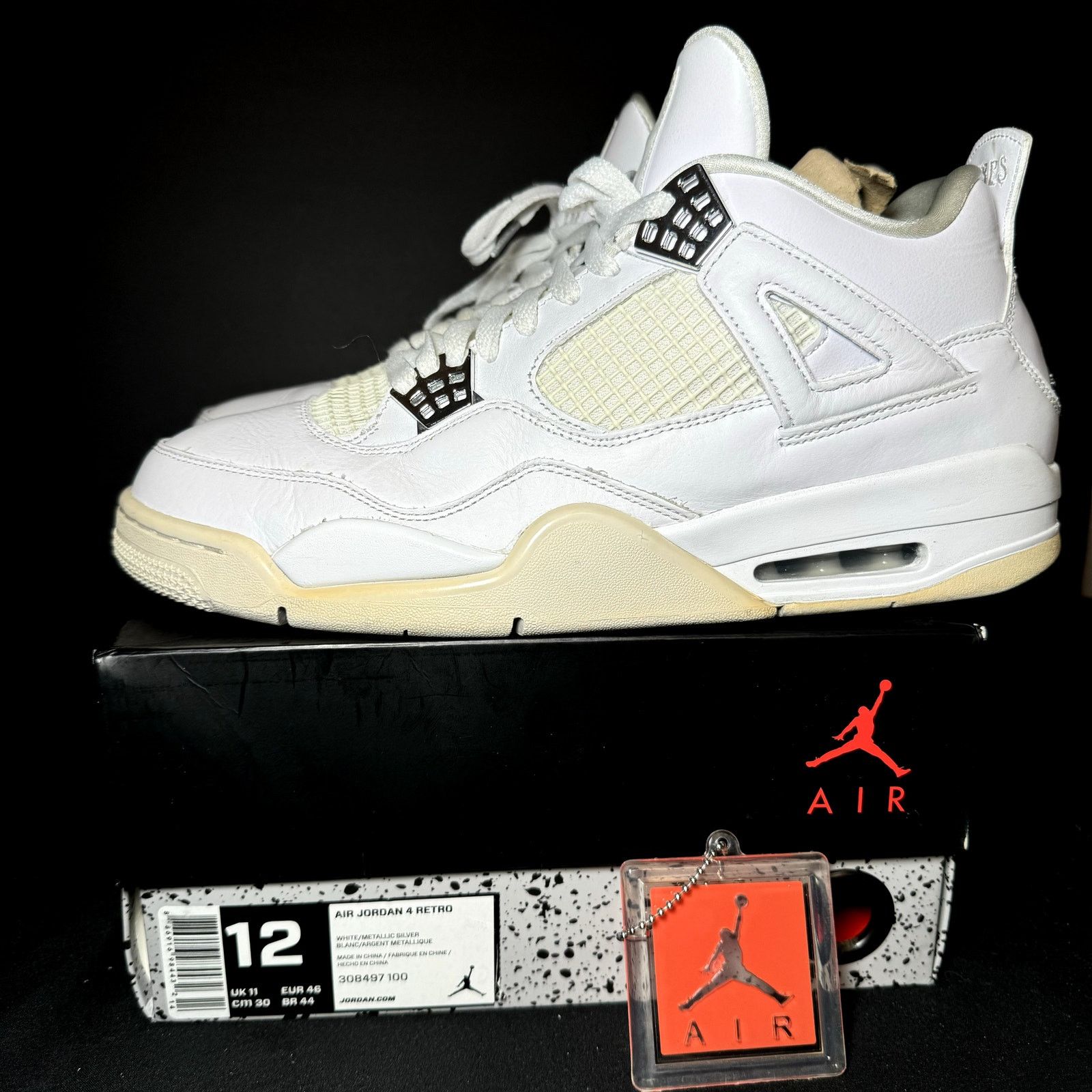 Jordan Brand × Nike Size 12 Nike Air Jordan 4 Retro Pure Money 2017 Men's Shoes Size US 12 / EU 45 - 8 Thumbnail