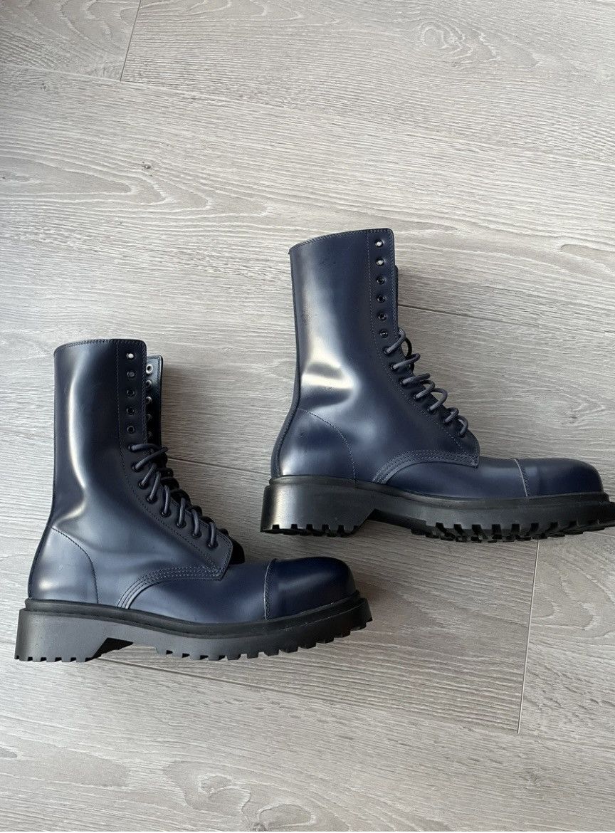Balenciaga Balenciaga amphibia leather lace up combat boots Size US 10 / EU 43 - 14 Thumbnail