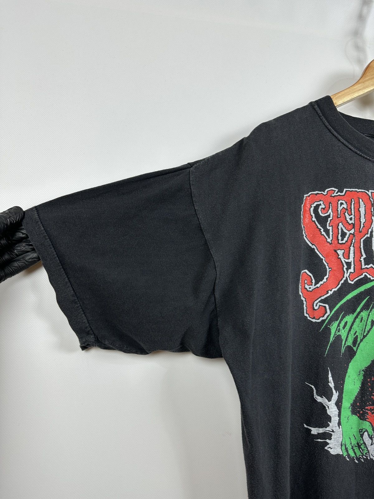 Band Tees 1992 Vintage Sepultura Third World Posse Tour T-Shirt Size US XL / EU 56 / 4 - 9 Thumbnail