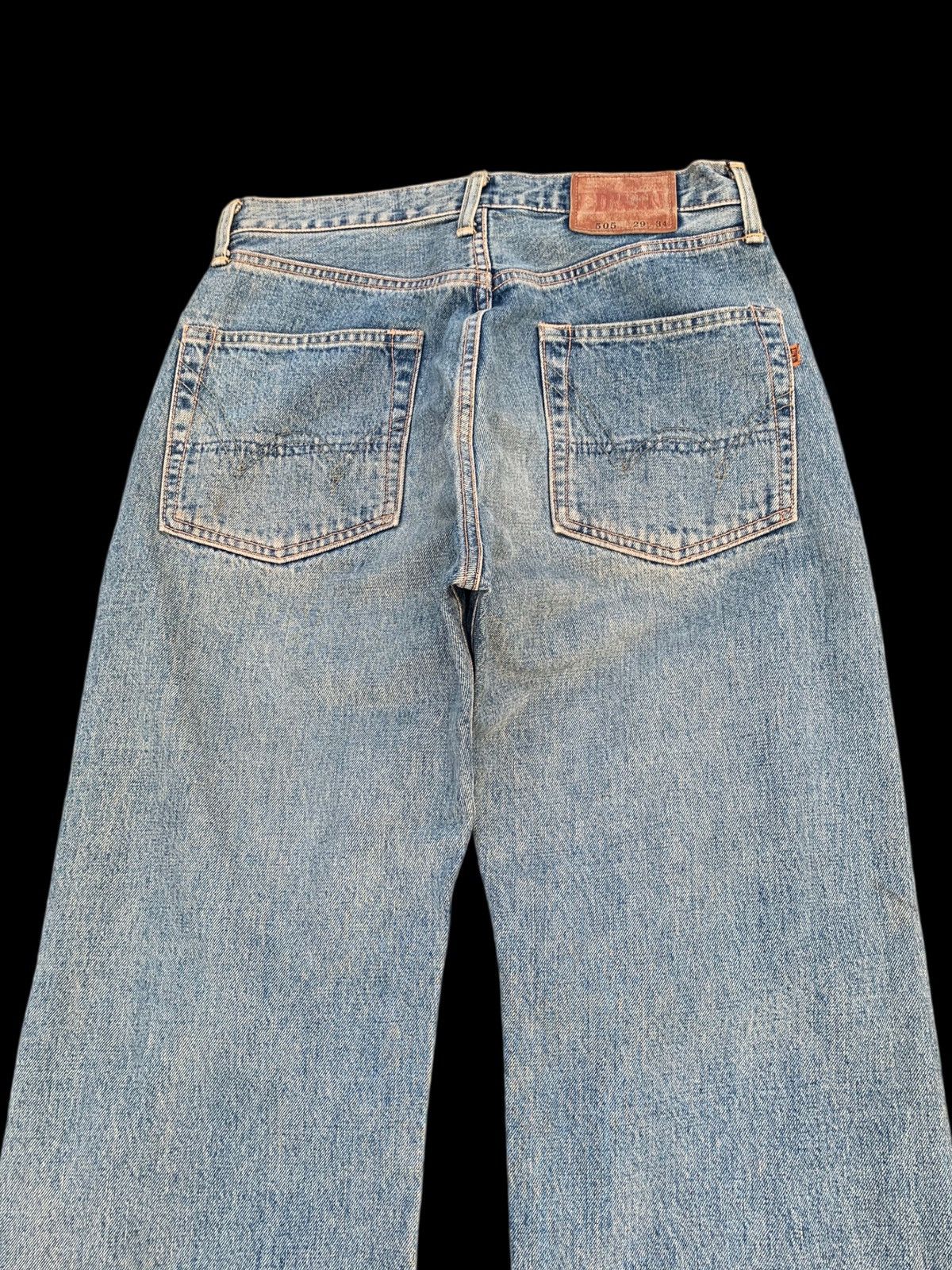 Kapital VINTAGE EDWIN 505 SELVEDGE BAGGY DISTRESSED JAPANESE DENIM Size US 29 - 8 Thumbnail