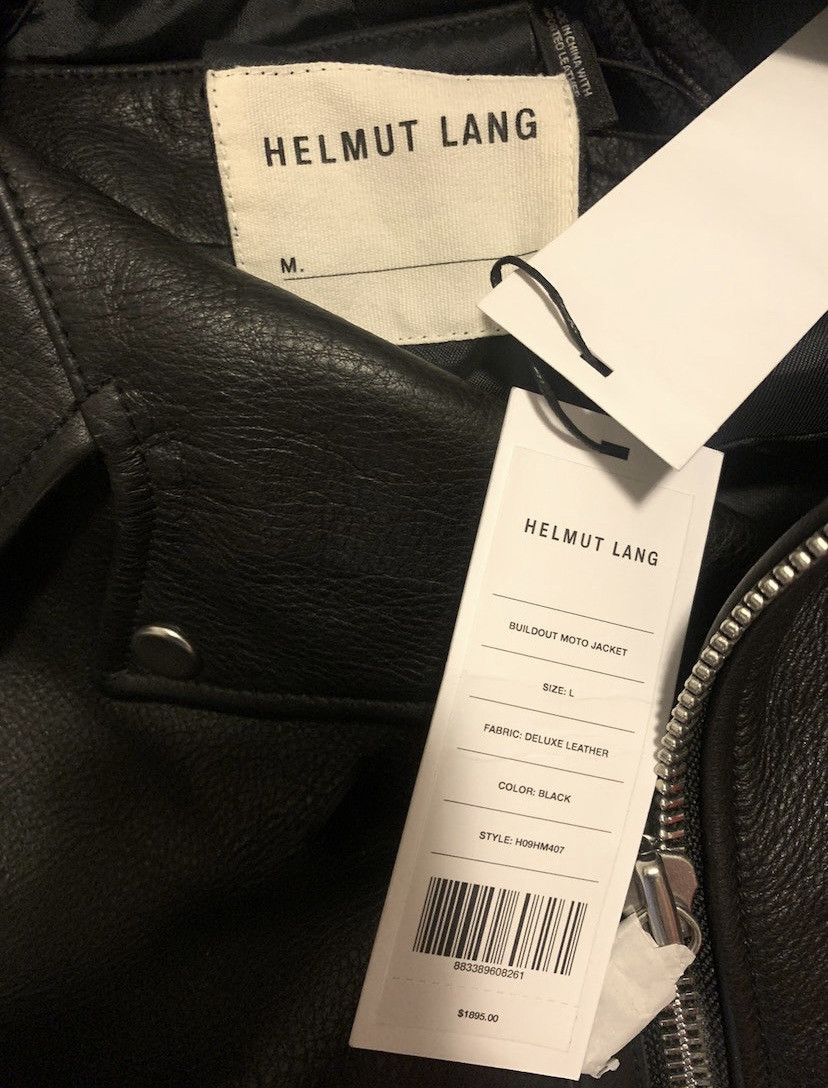 Helmut Lang HELMUT LANG BUILD OUT MOTORCYCLE LEATHER JACKET Size US L / EU 52-54 / 3 - 22 Thumbnail