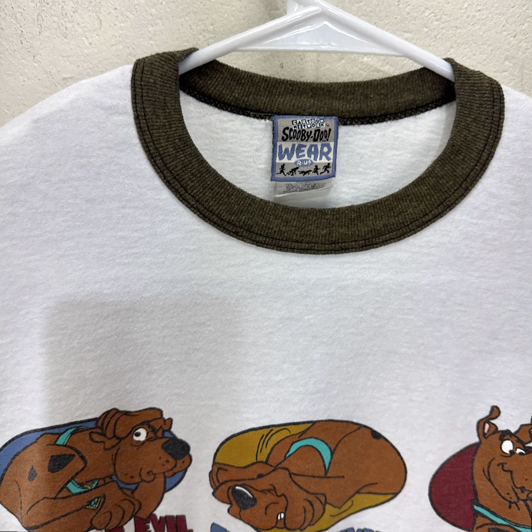 Vintage VINTAGE Scooby Doo Cartoon Network T-Shirt Men Size L White 90s Cartoon Logo Short Sleeve Size US L / EU 52-54 / 3 - 5 Thumbnail