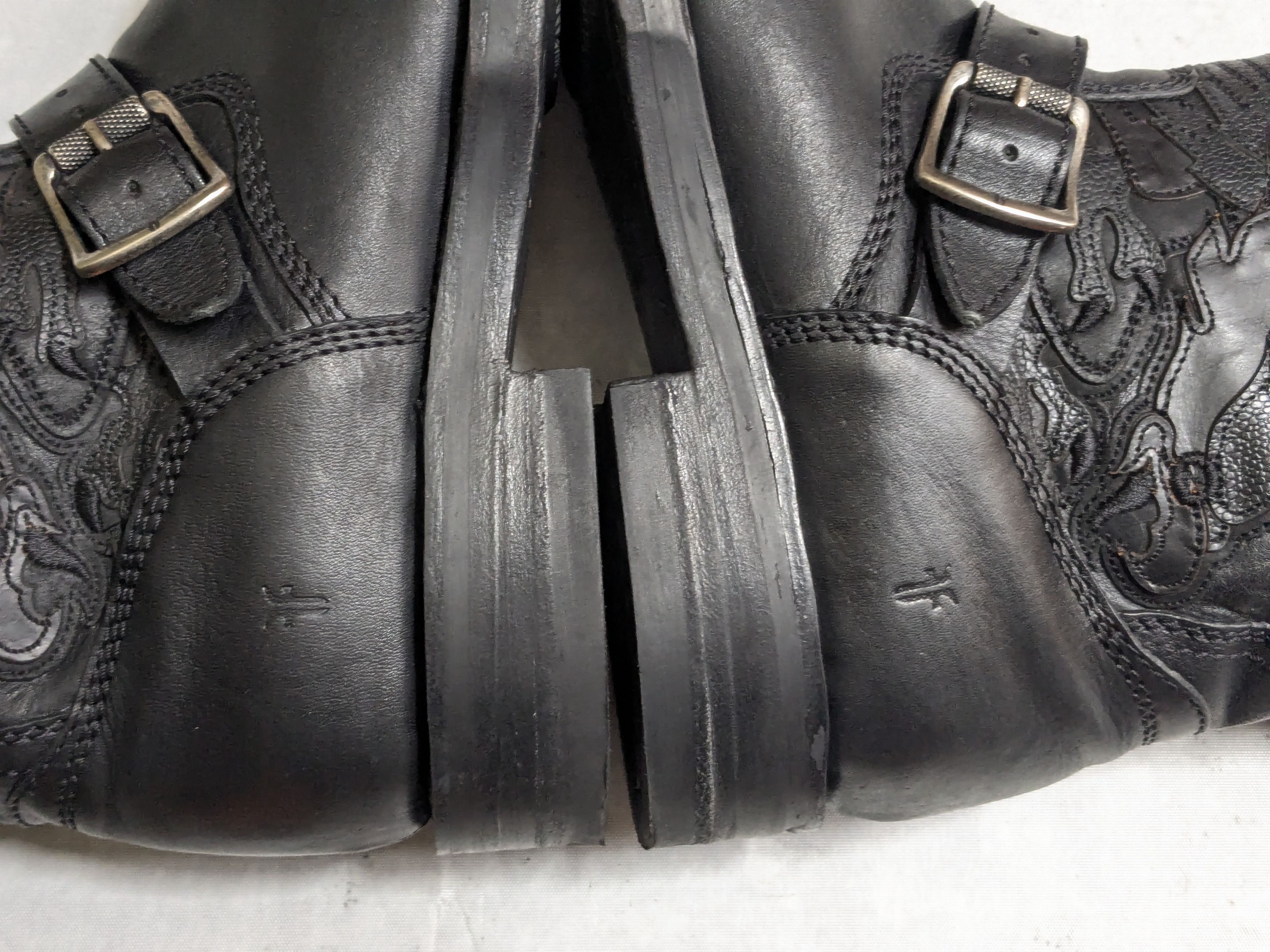 Frye Frye Engineer Boots Black Leather 8 D Buckle Size US 8 / EU 41 - 9 Thumbnail