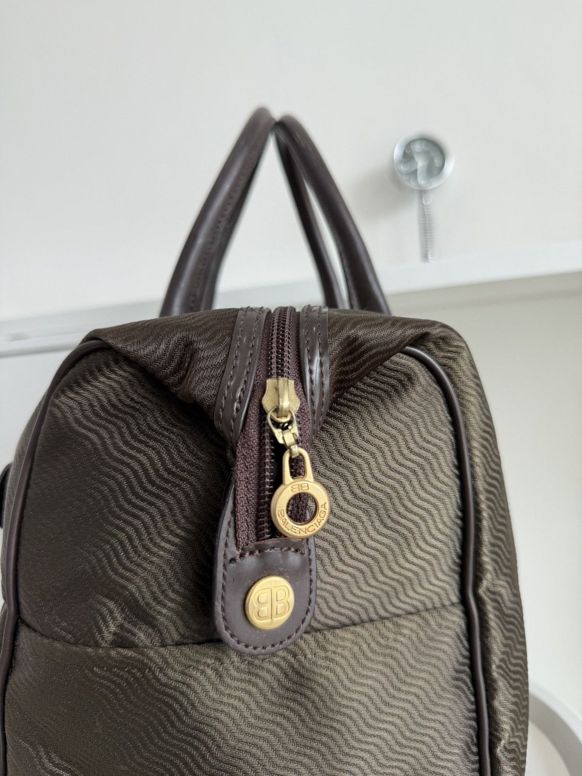 Balenciaga Vintage Balenciaga BB Logo Gold Boston Bag Size ONE SIZE - 7 Thumbnail