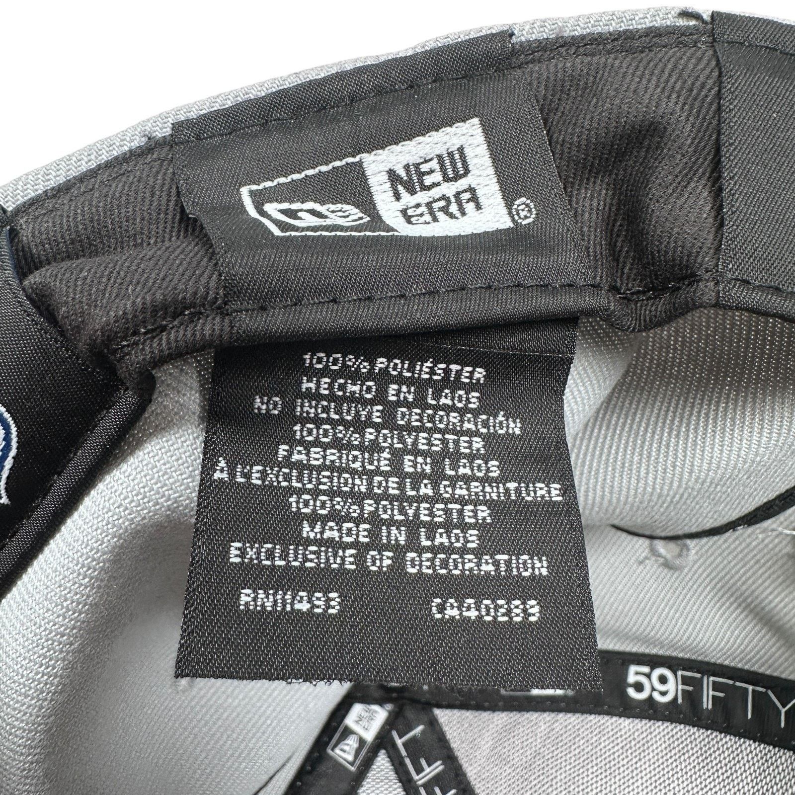 New Era New Era 59FIFTY NFL Scratch Fitted Hat Men’s 7 1/4 Gray Blue Size ONE SIZE - 9 Thumbnail