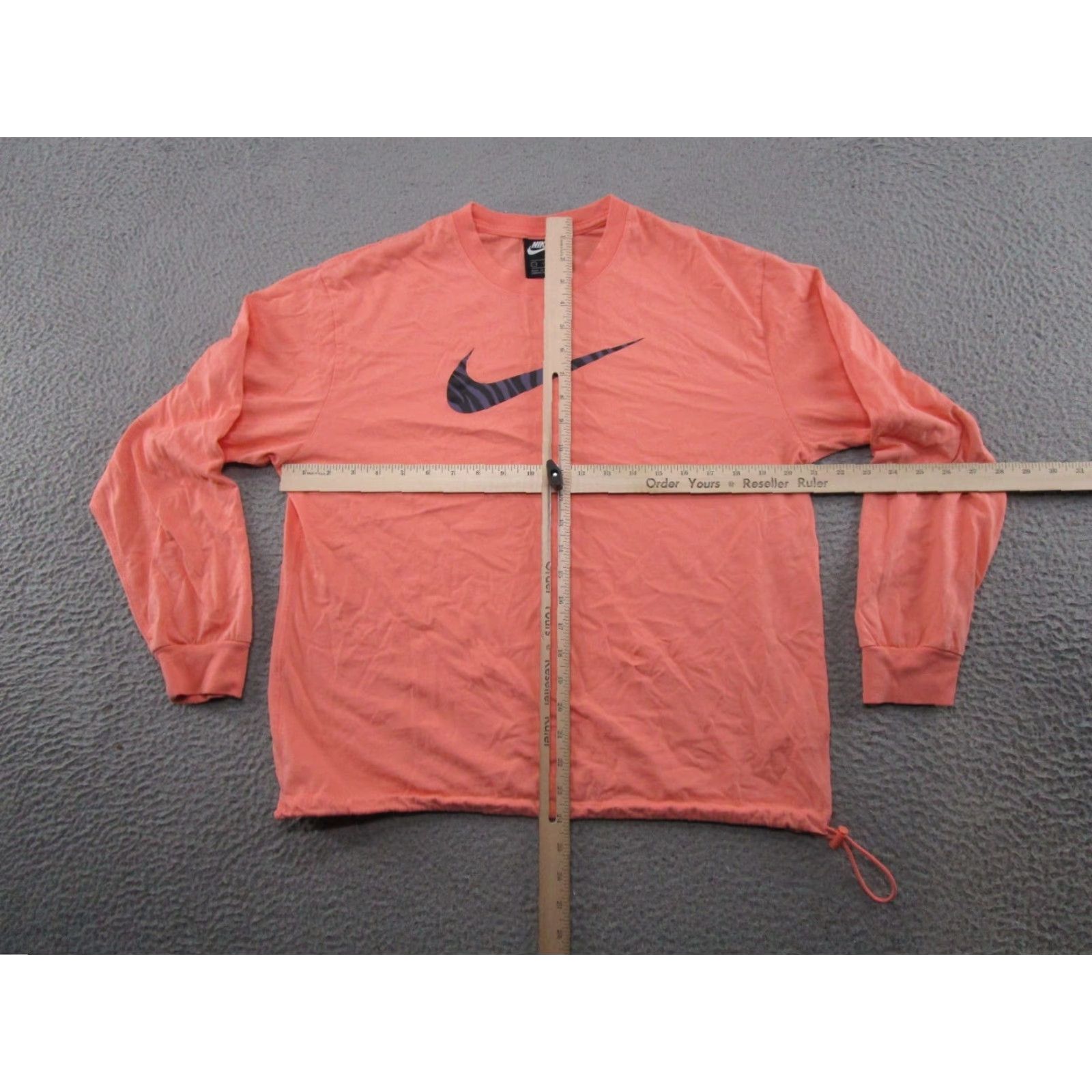 Nike Nike Women Shirt L Orange Logo Swoosh Long Sleeve Pullover DC5294 Size L / US 10 / IT 46 - 5 Thumbnail