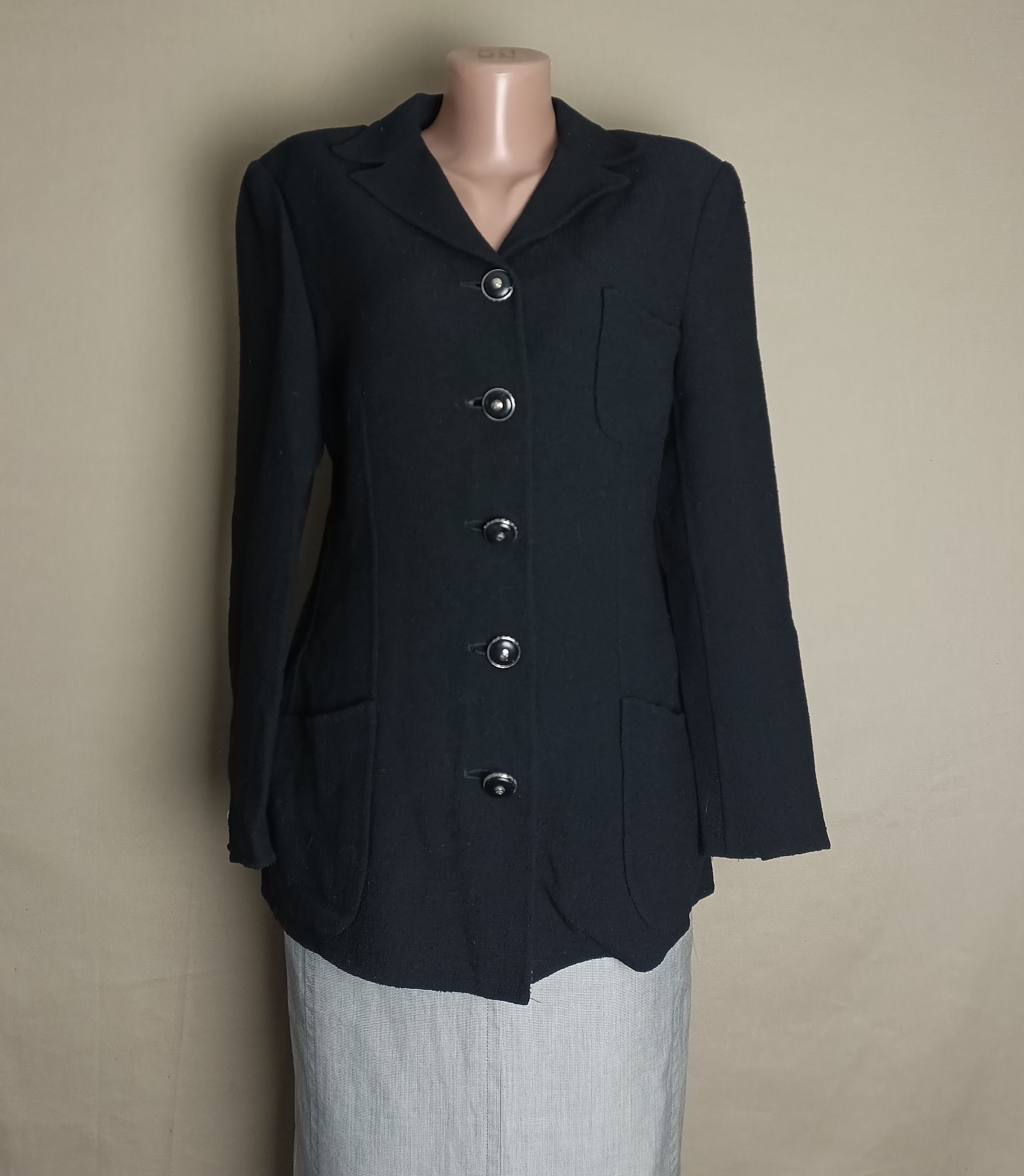 Versace Gianni Versace Couture Black Wool Vintage Blazer Jacket IT44 Size M / US 6-8 / IT 42-44 - 1 Thumbnail